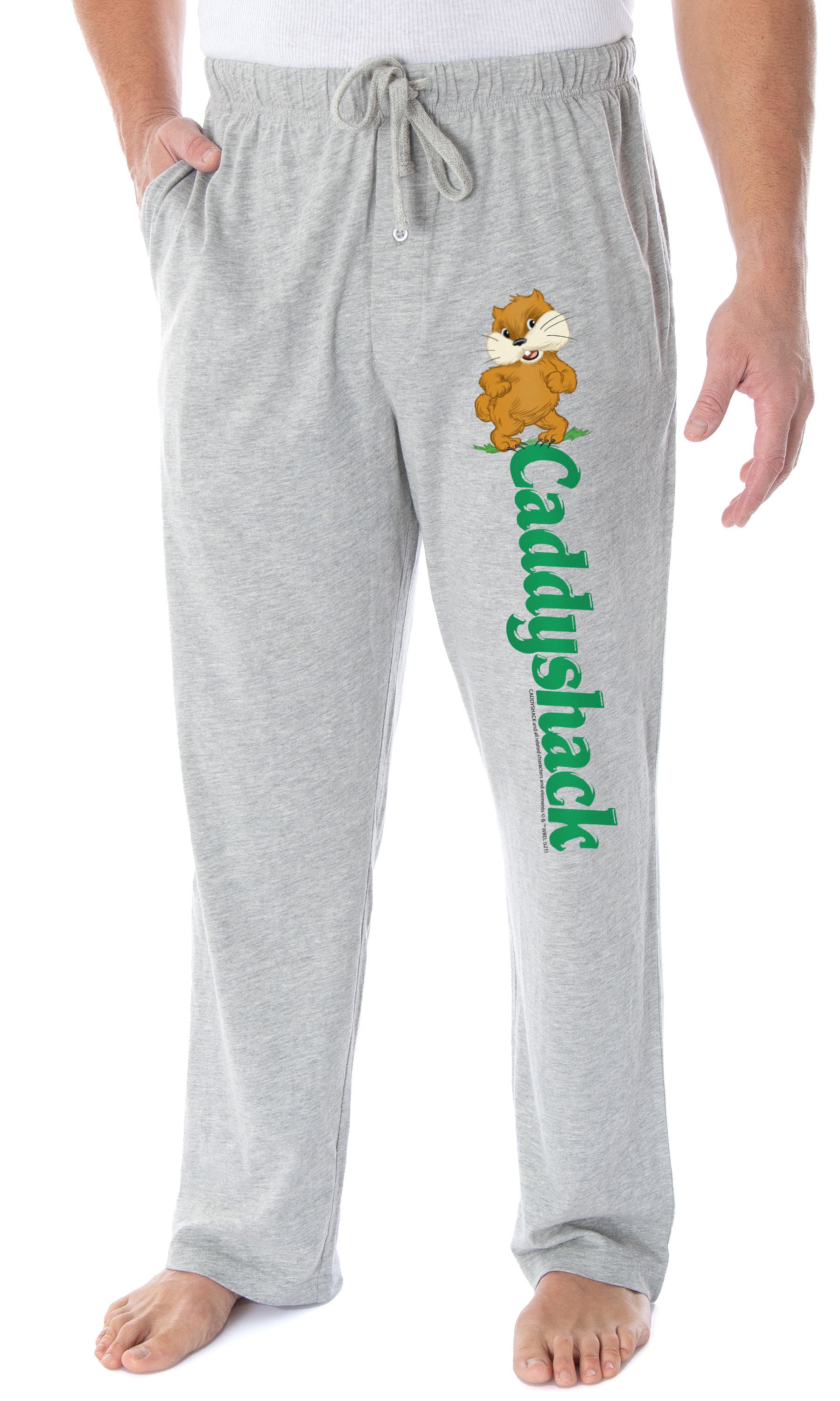 Caddyshack Men's Dancing Gopher Character Loungewear Sleep Pajama Pants