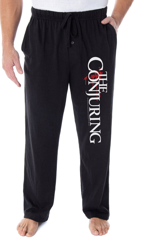 The Conjuring Men's Movie Film Logo Loungewear Sleep Bottoms Pajama Pants