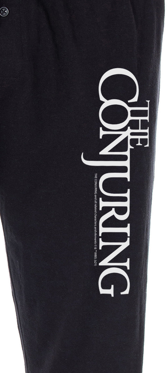 The Conjuring Men's Horror Movie Logo Sleep Pajama Pants Bottoms