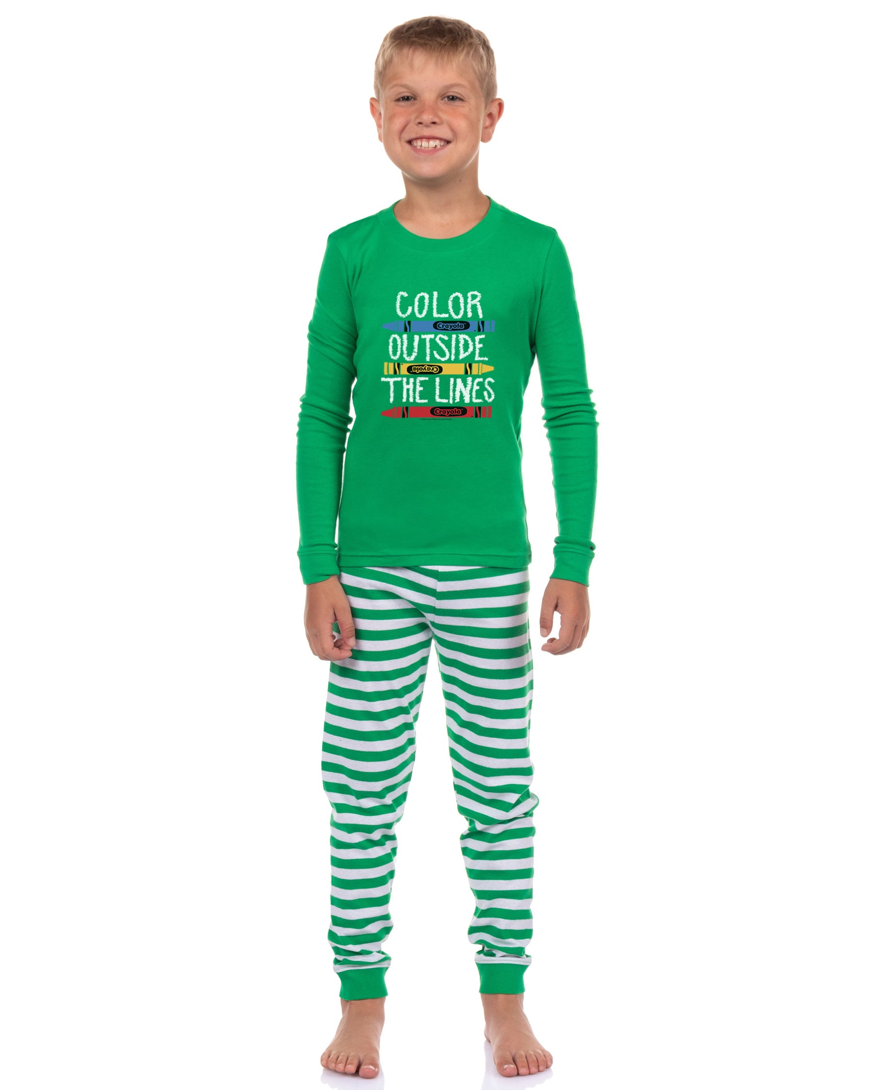 Crayola Crayons Pajamas Outside the Lines Tight Fit Sleep Set - Kids Toddler