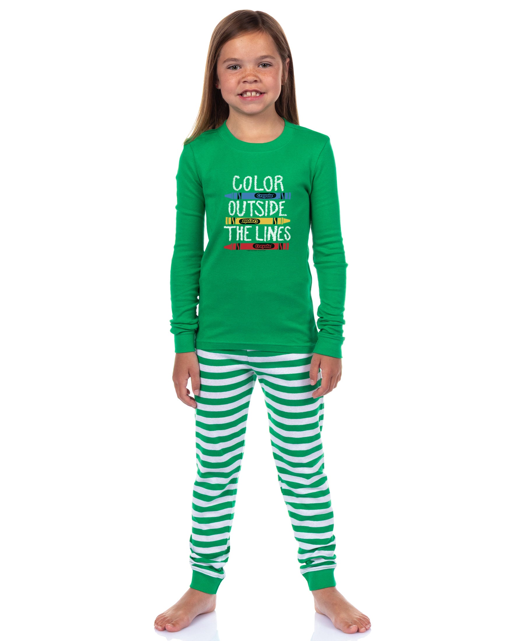Crayola Crayons Pajamas Outside the Lines Tight Fit Sleep Set - Kids Toddler
