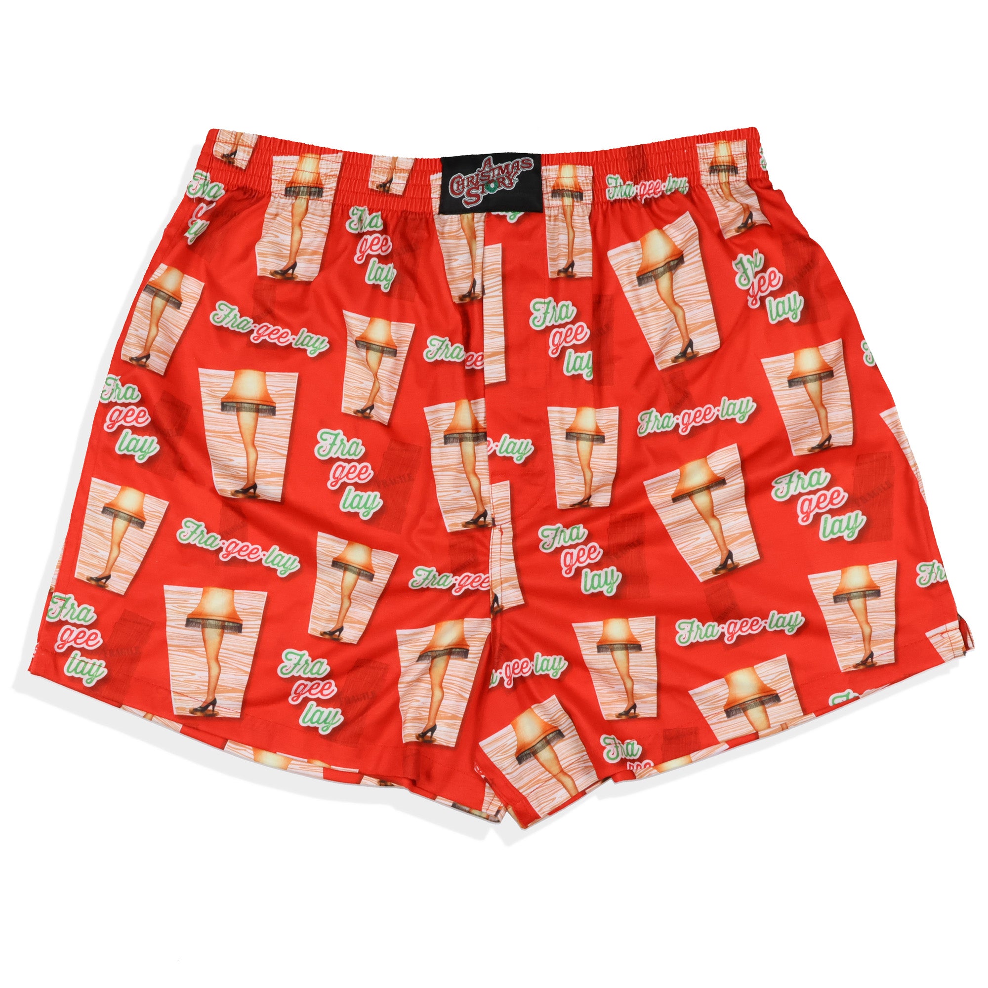 A Christmas Story Boxers Men's Fra-Gee-Lay Leg Lamp Design Underwear