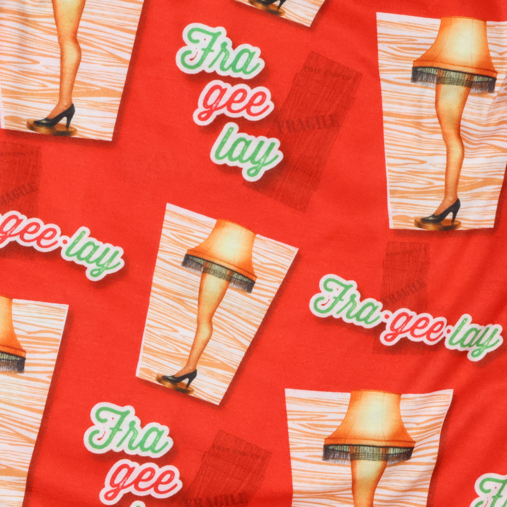 A Christmas Story Boxers Men's Fra-Gee-Lay Leg Lamp Design Underwear