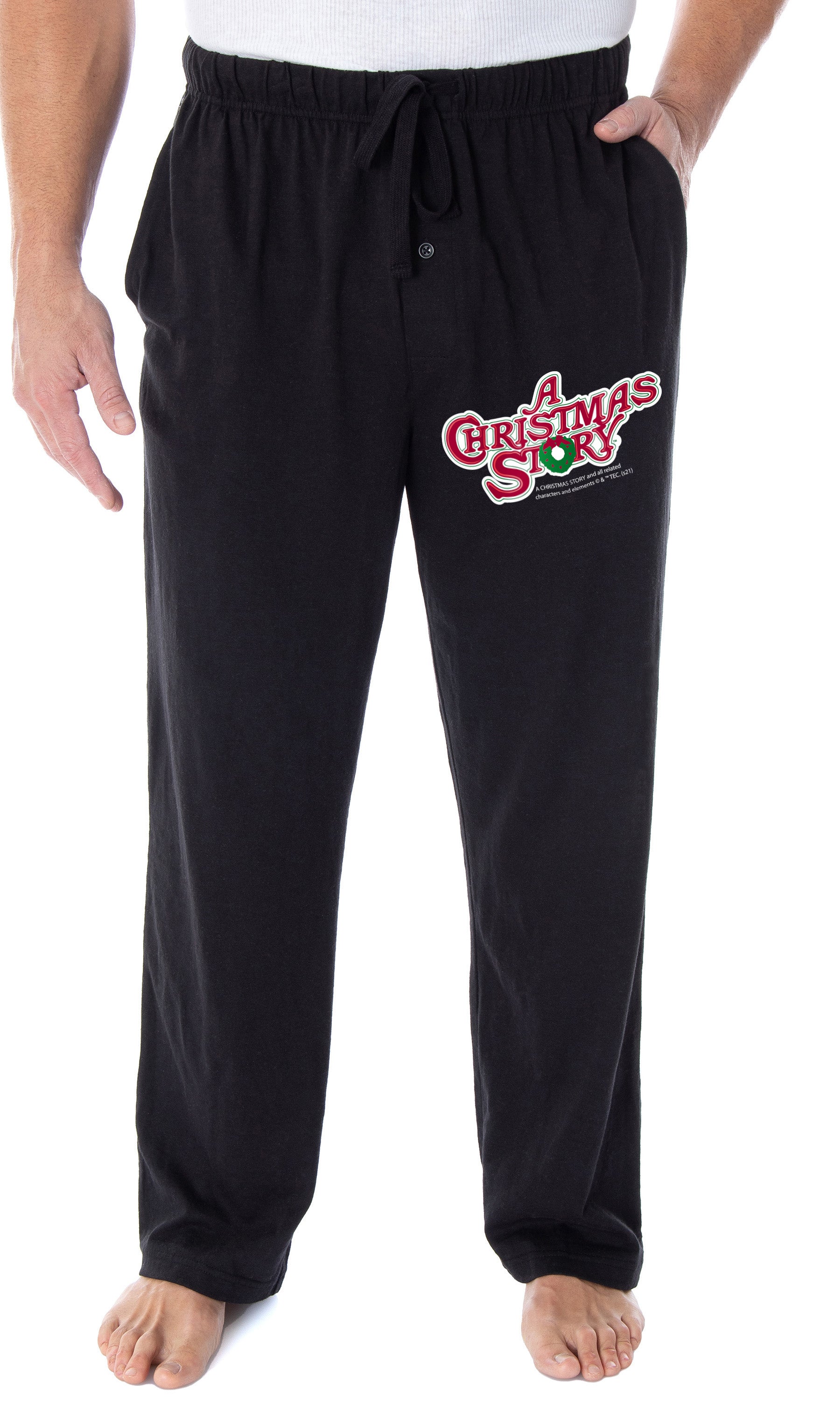 A Christmas Story Men's Classic Film Logo Loungewear Pajama Pants