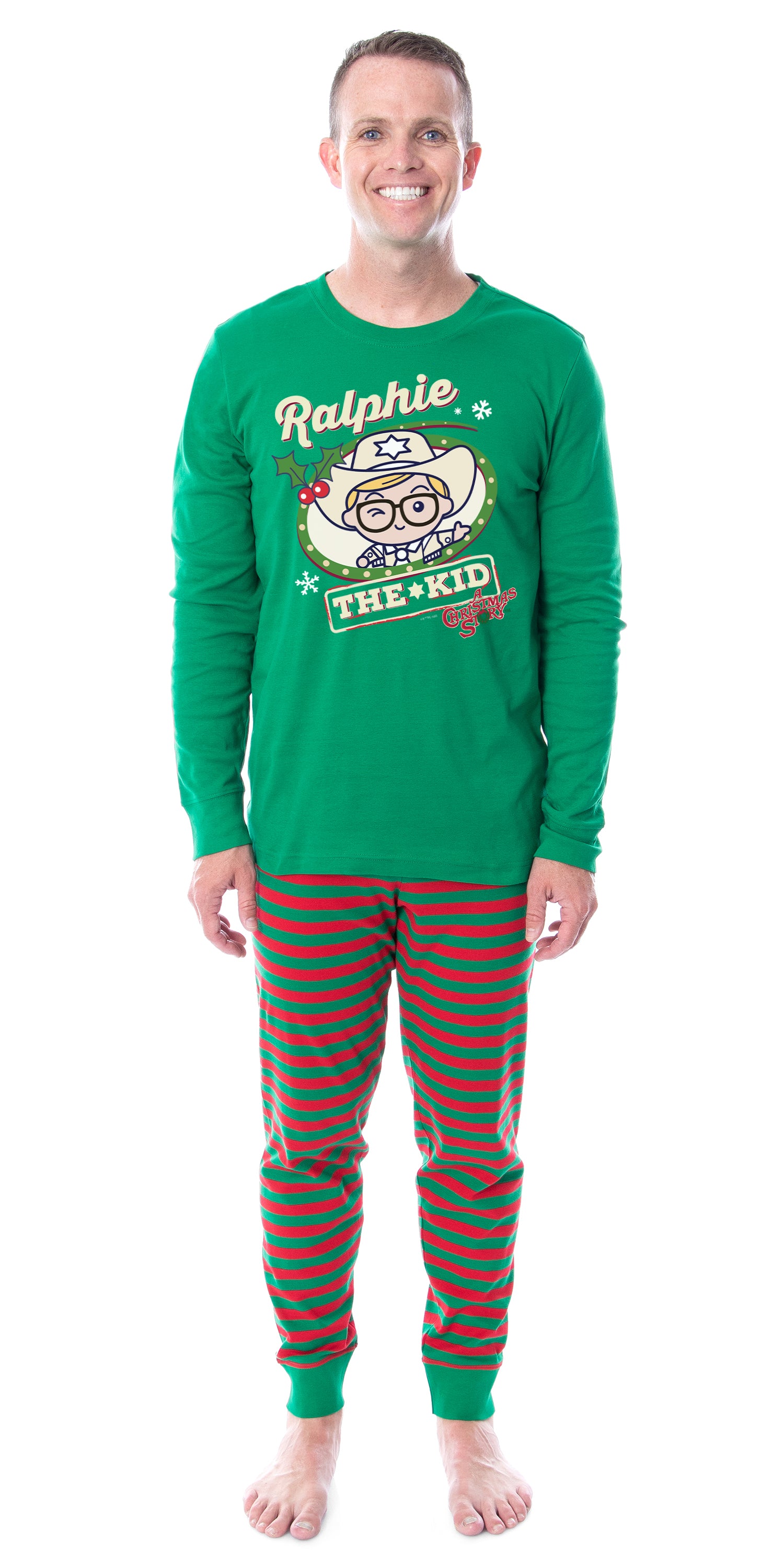 A Christmas Story Ralphie The Kid Character Chibi Tight Fit Family Pajama Set