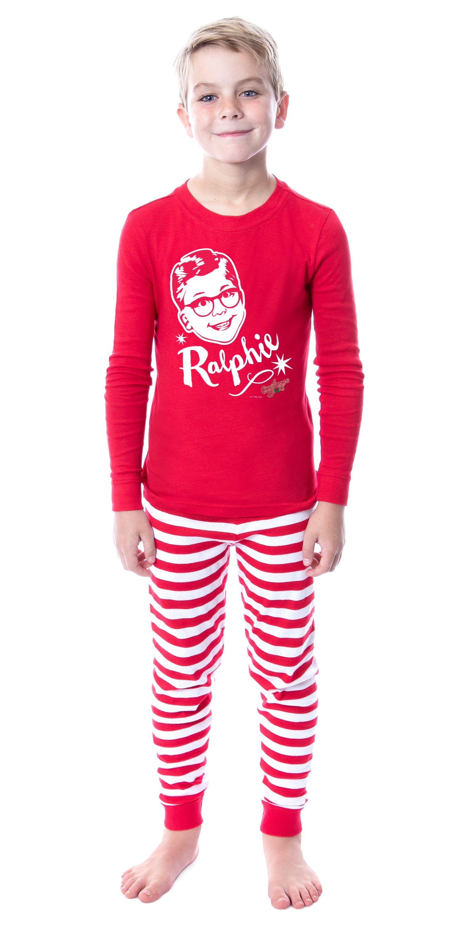 A Christmas Story Ralphie Face Logo Sleep Tight Fit Family Pajama Set