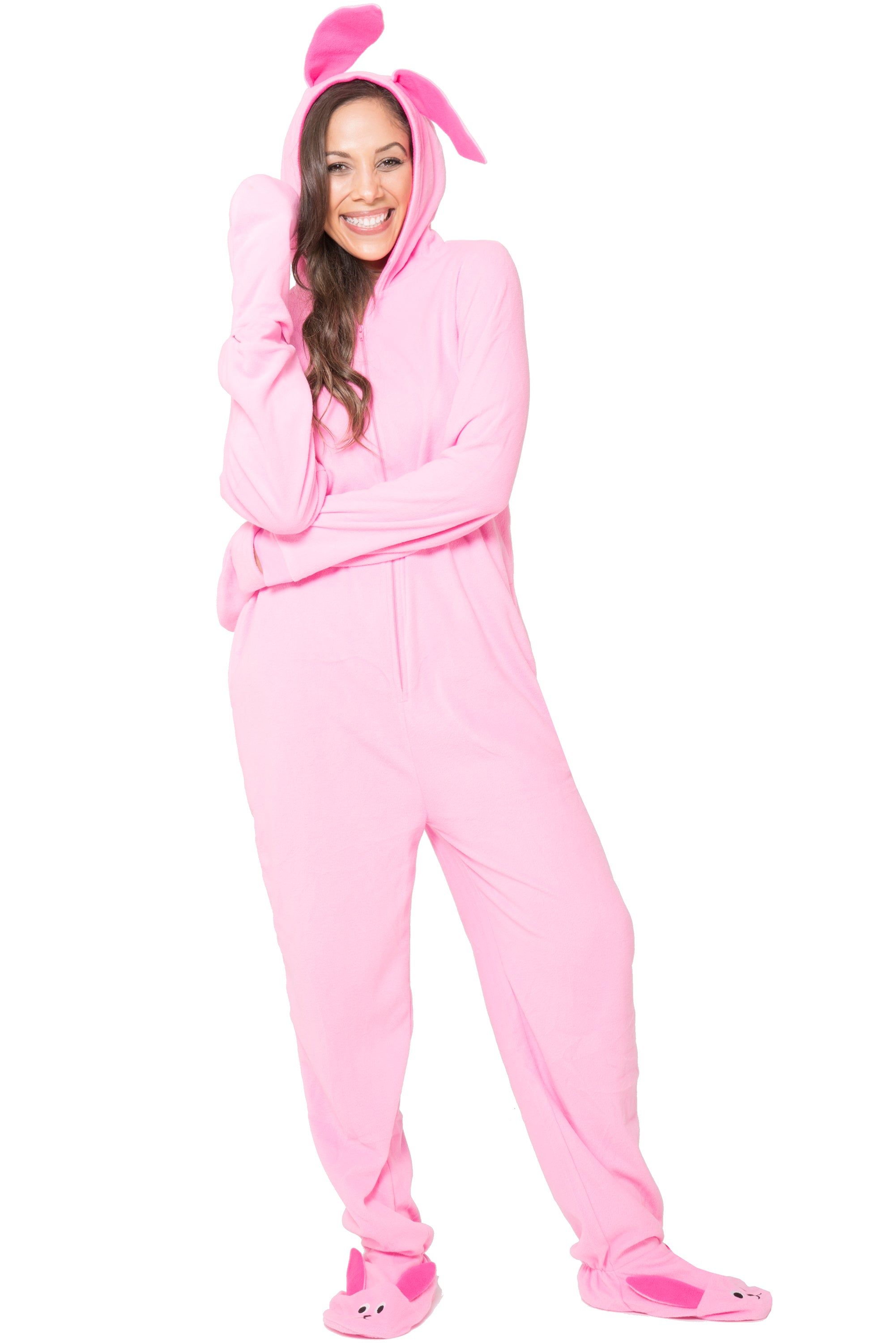 A Christmas Story Womens' One Piece Bunny Pajama Costume Union Suit (XXS/XS)