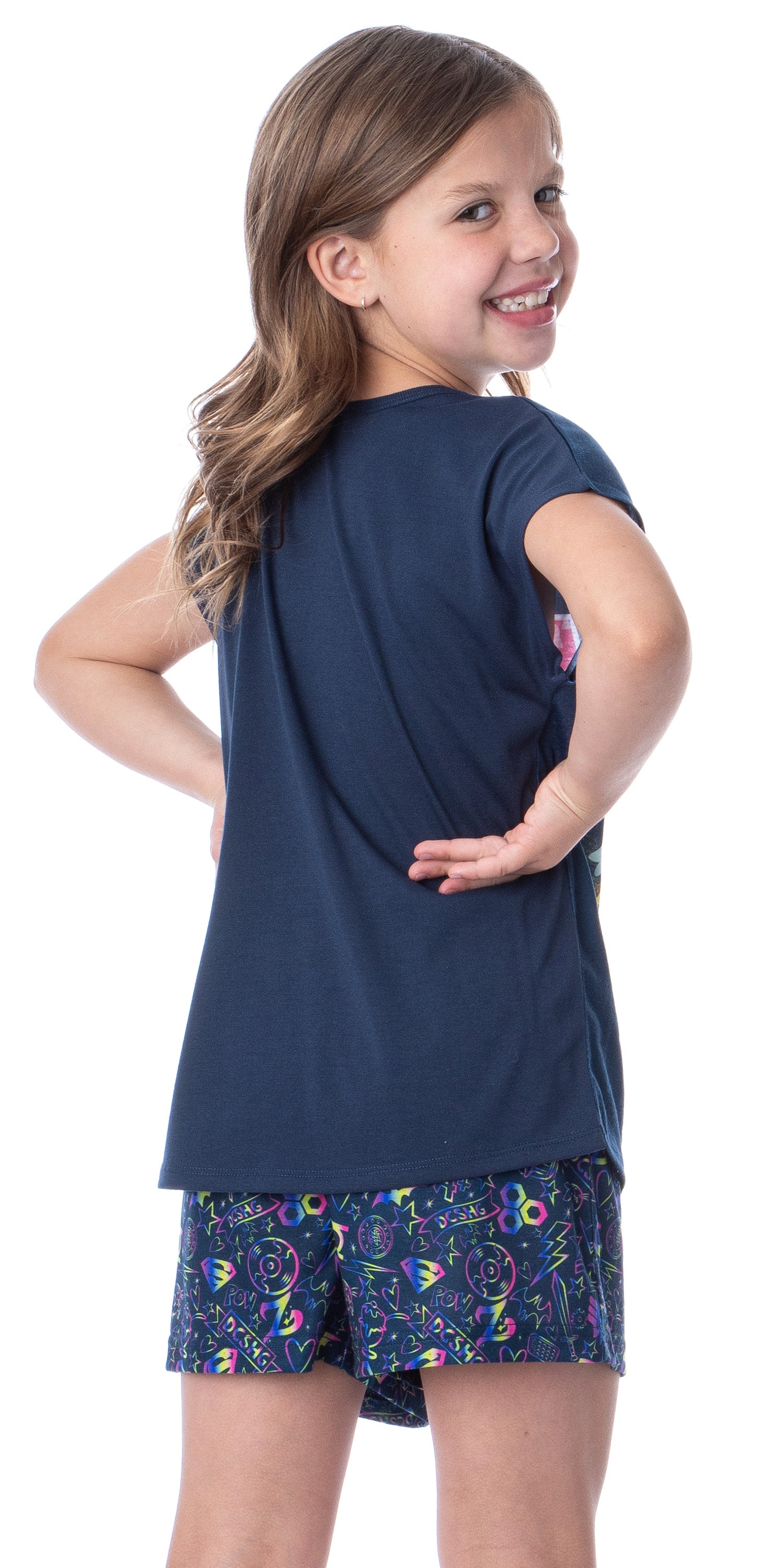 DC Comics Girls' Super Hero Girls Character Sleep Pajama Set Short