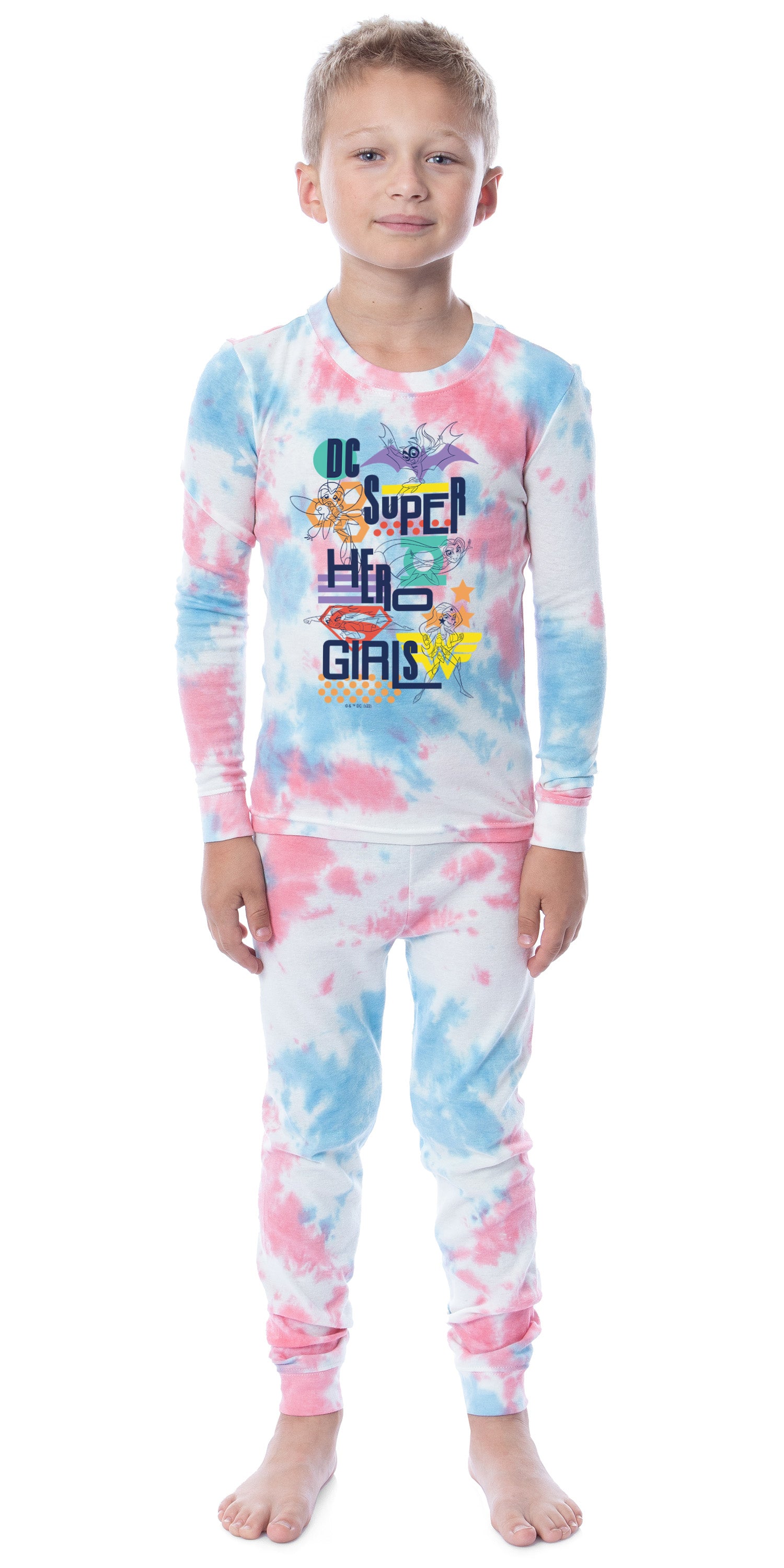 DC Comics Kids' Super Hero Girls 2 Piece Tight Fit Youth Pajama Set