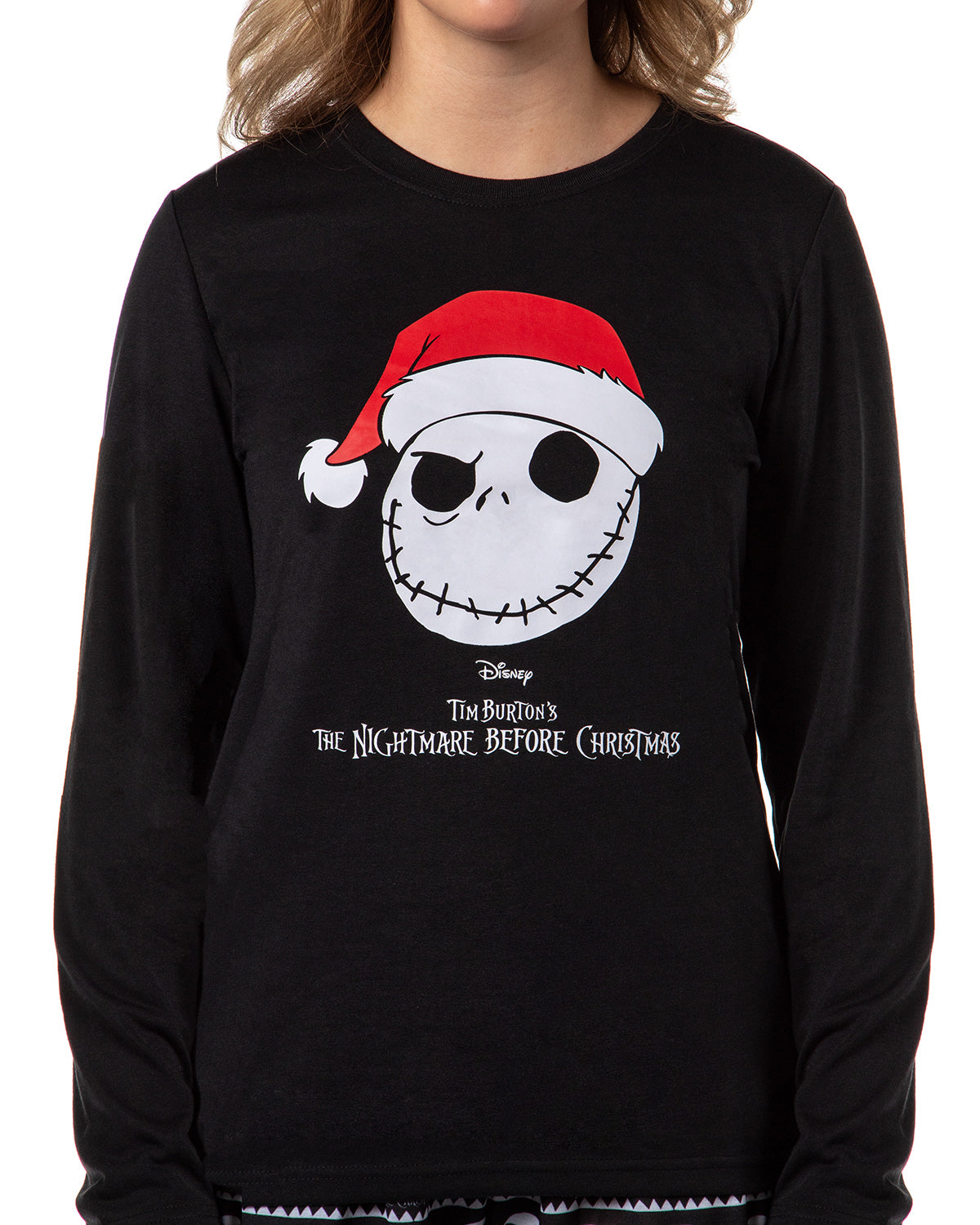 The Nightmare Before Christmas Women's Jack Skellington LS Jogger Pajama Set