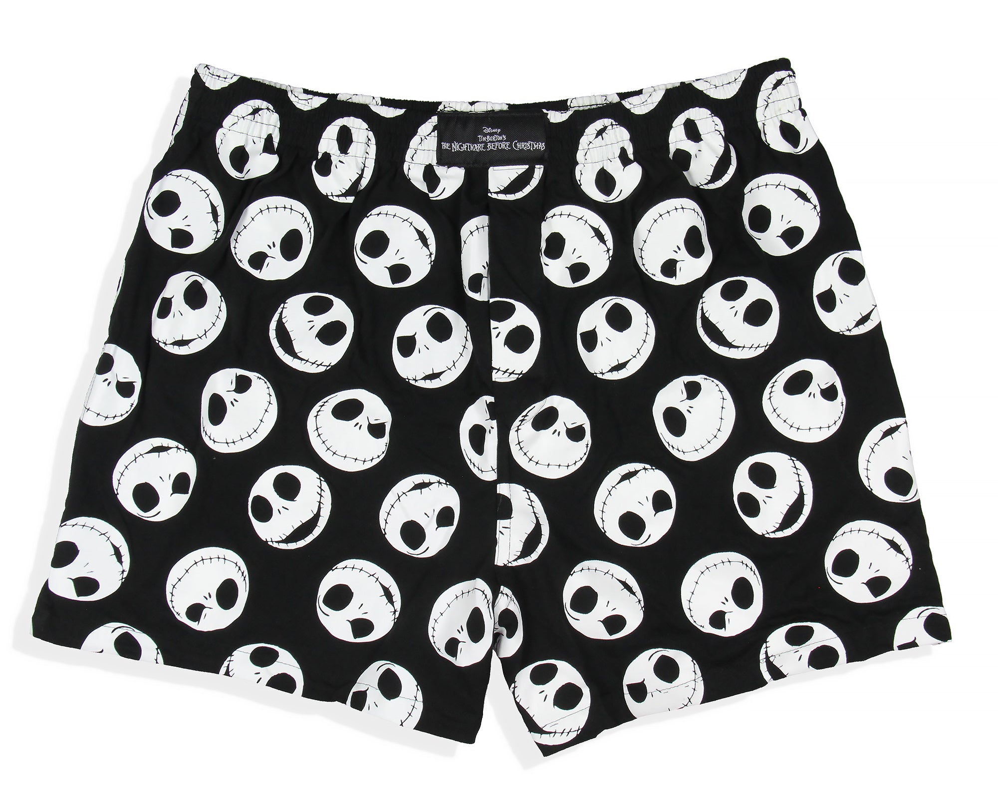 Disney Men's The Nightmare Before Christmas Jack Skellington Glow Faces Boxer Shorts