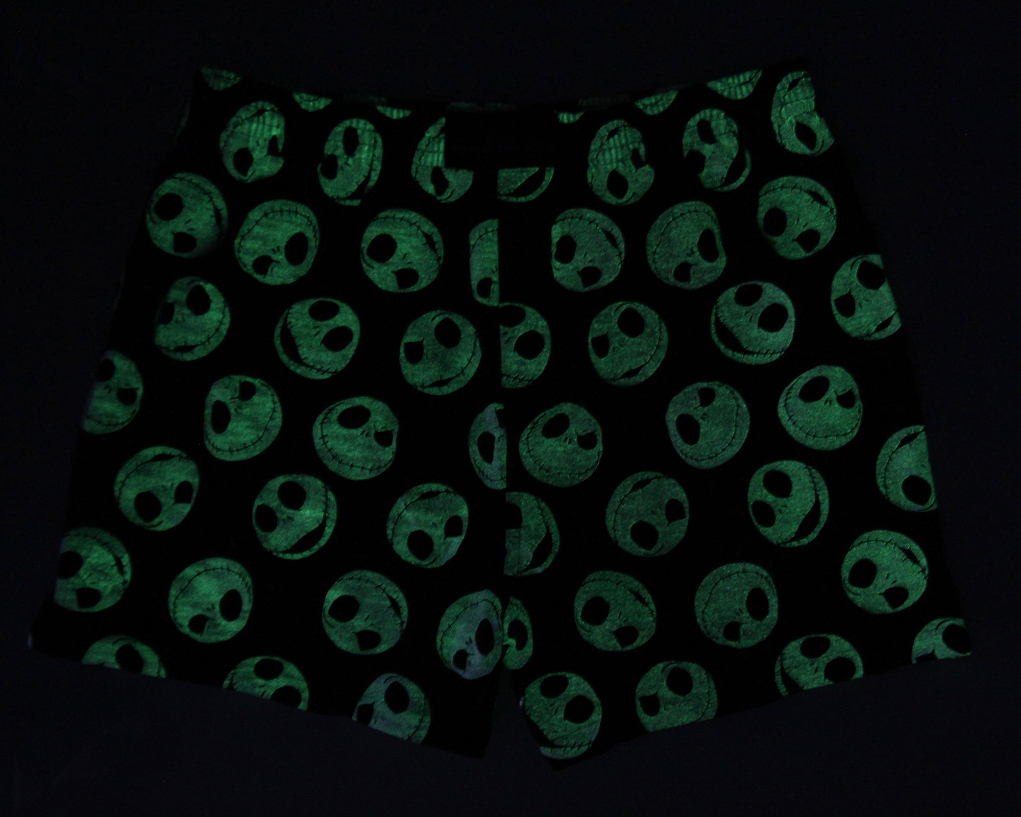 Disney Men's The Nightmare Before Christmas Jack Skellington Glow Faces Boxer Shorts