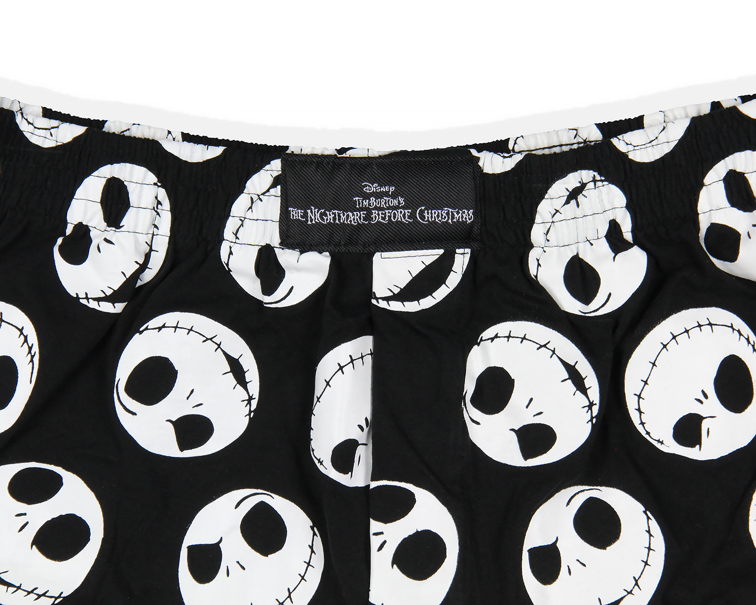 Disney Men's The Nightmare Before Christmas Jack Skellington Glow Faces Boxer Shorts