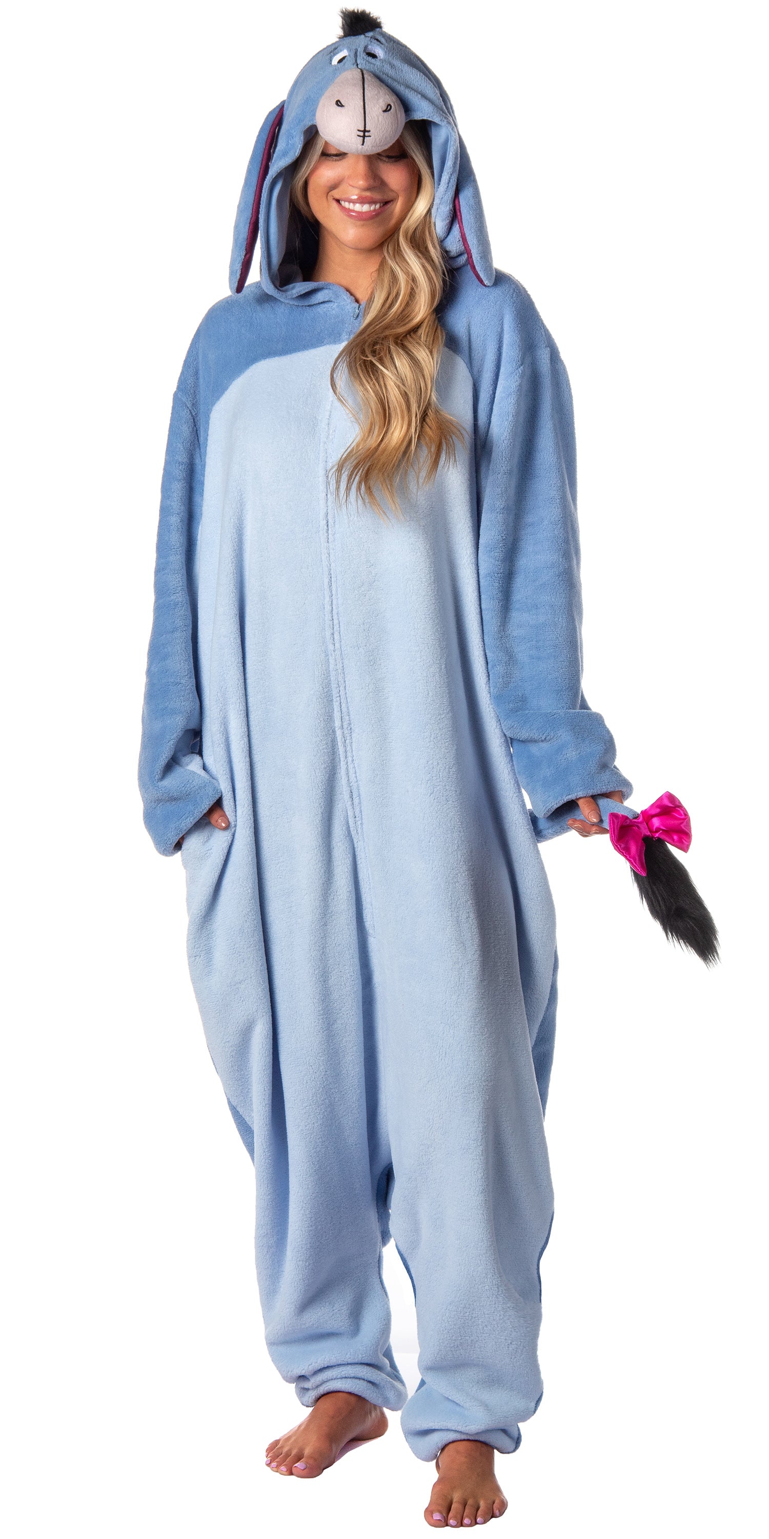 Winnie-the-Pooh Eeyore Women's Costume Union Suit Kigurumi 1 PC Pajama