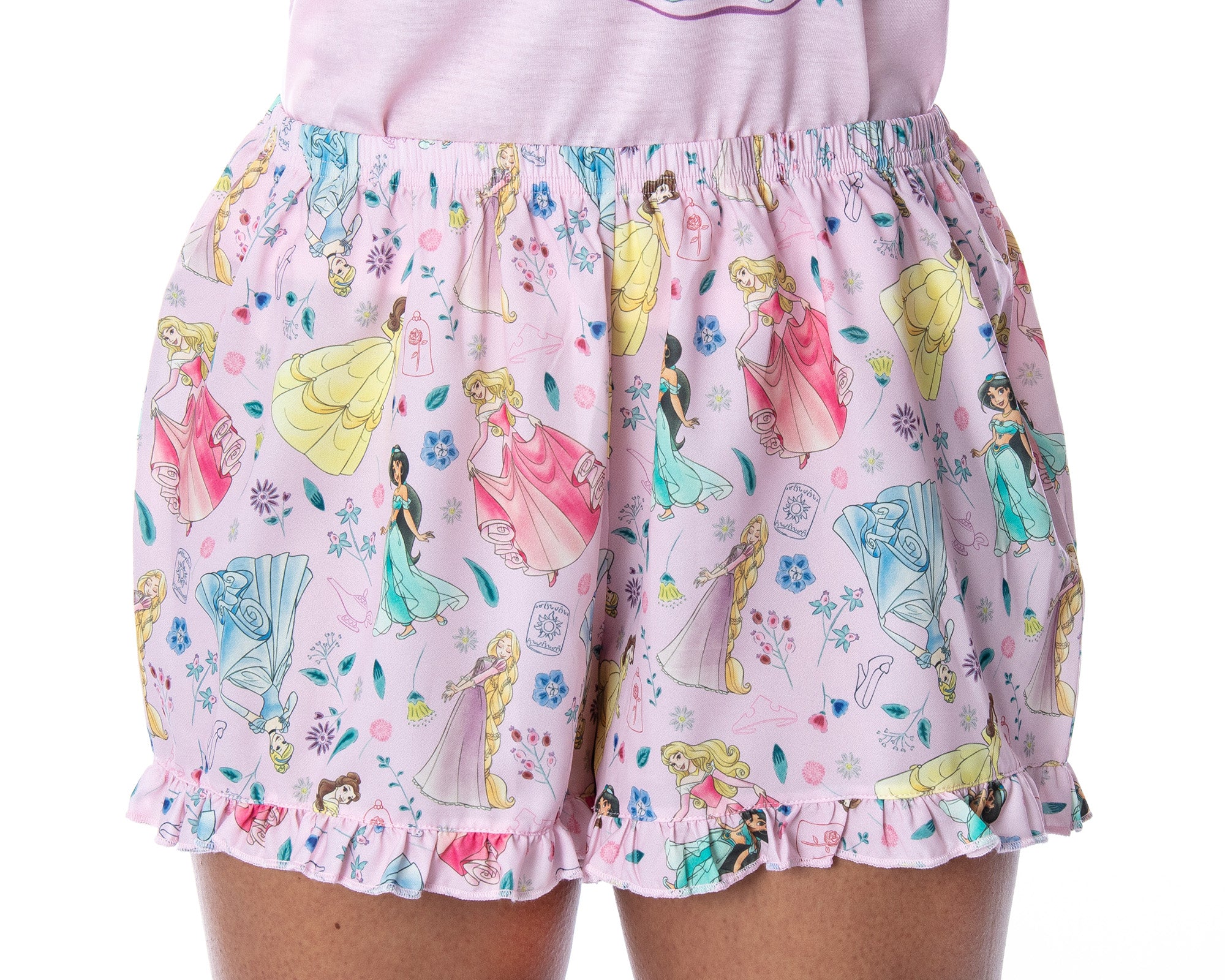 Disney Princess Women's Living The Dream Shirt and Shorts Pajama Set