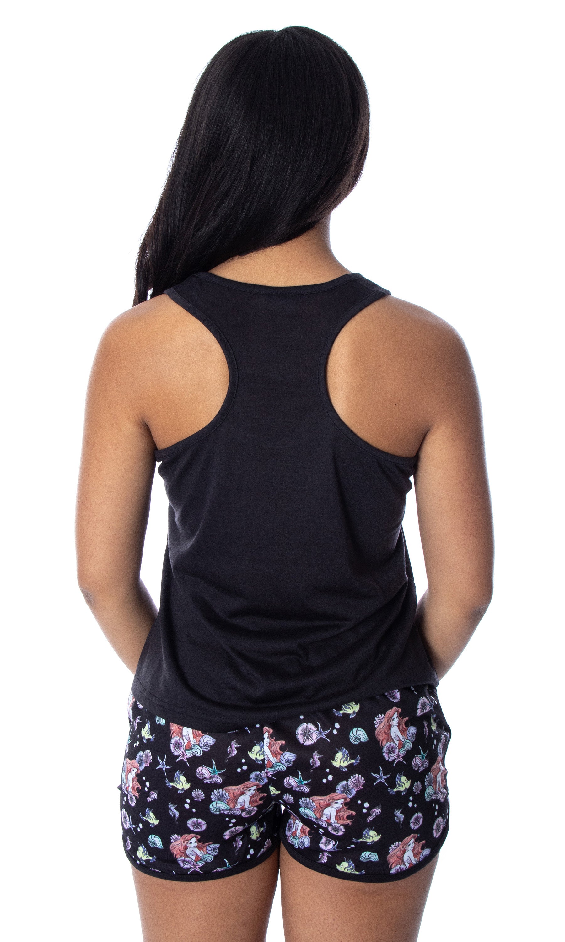Disney Little Mermaid Women's Ariel Tank Short Pajama 2-Piece Set