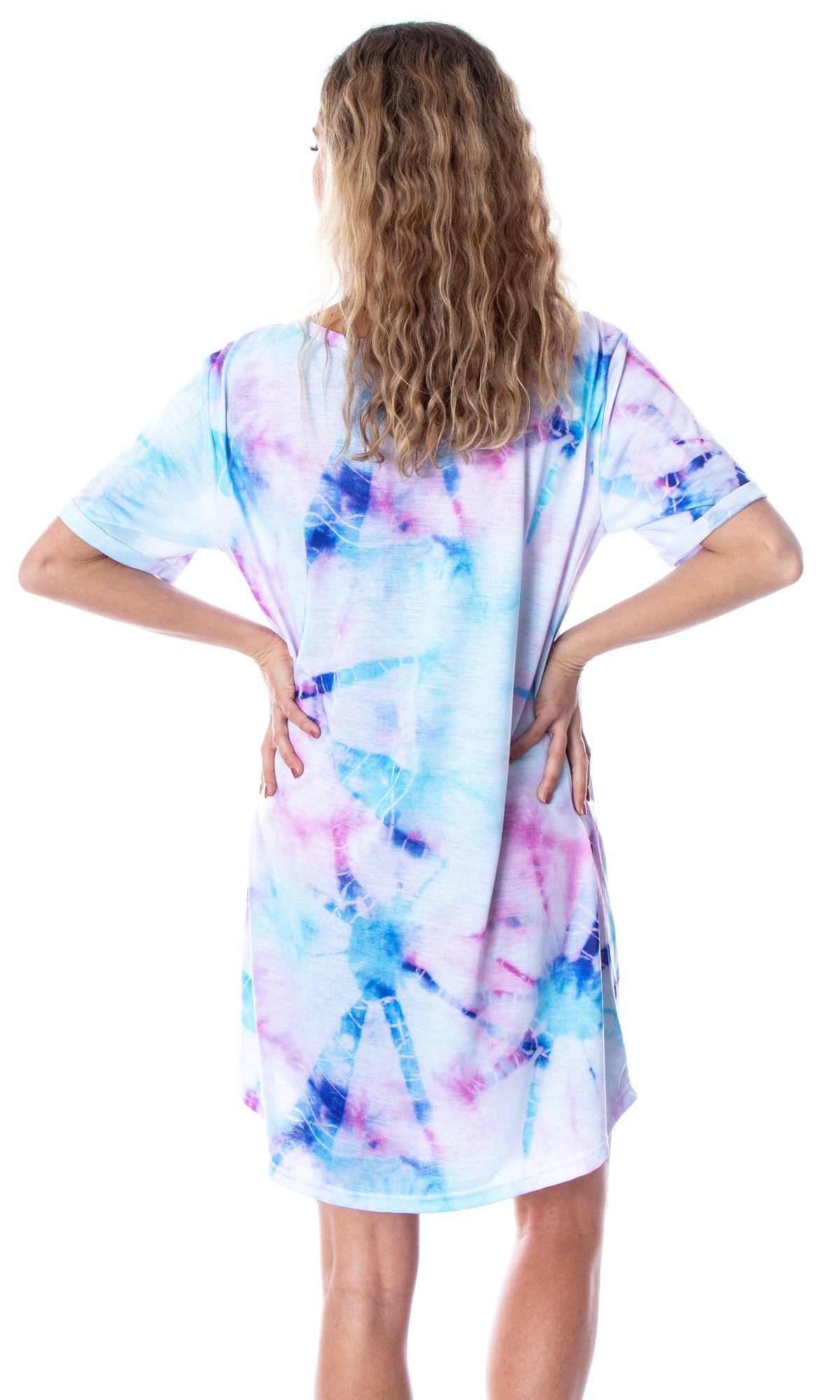 Disney Princess Women's Little Mermaid Ariel Tie Dye Nightgown Sleep Shirt
