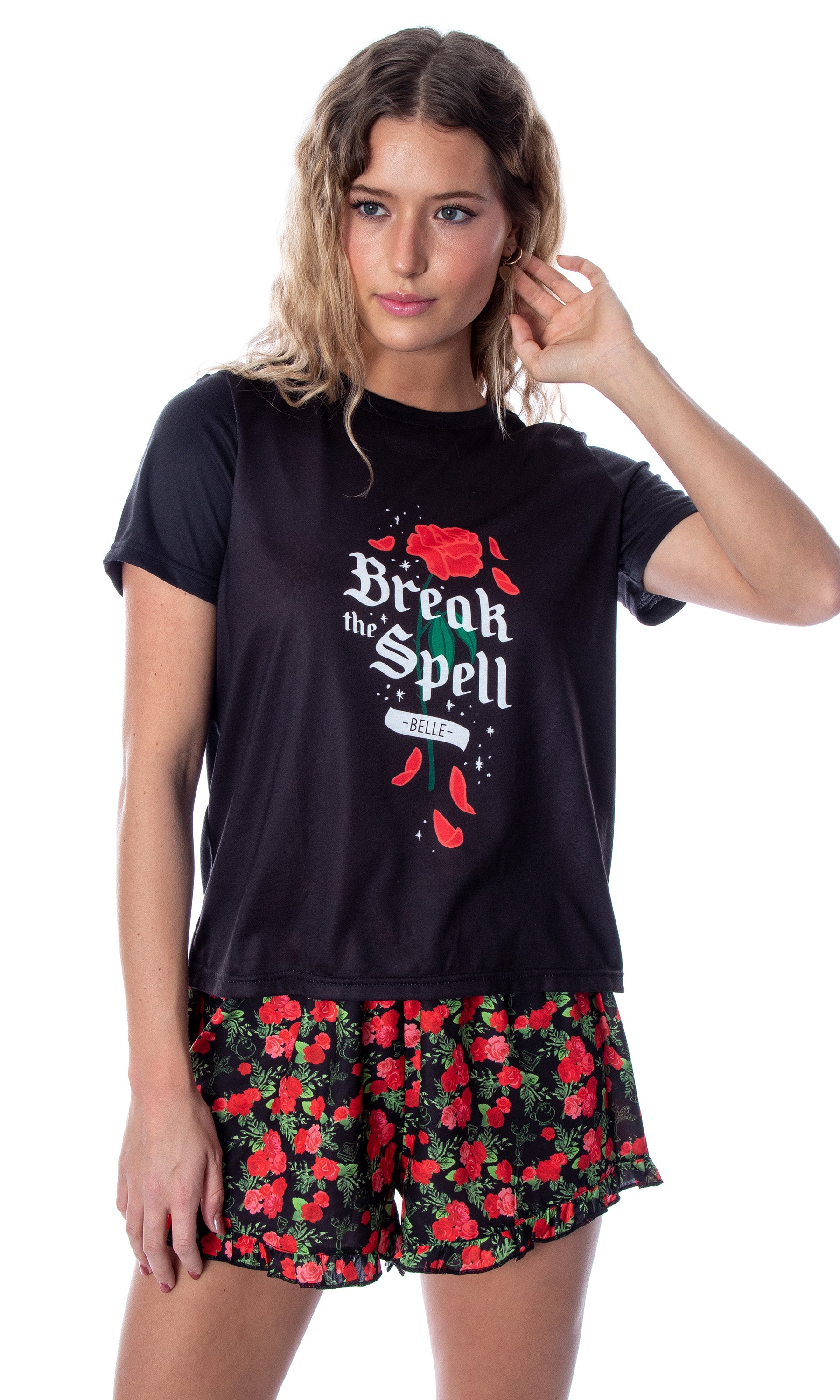 Disney Women's Beauty and The Beast Break The Spell Belle Pajama Set