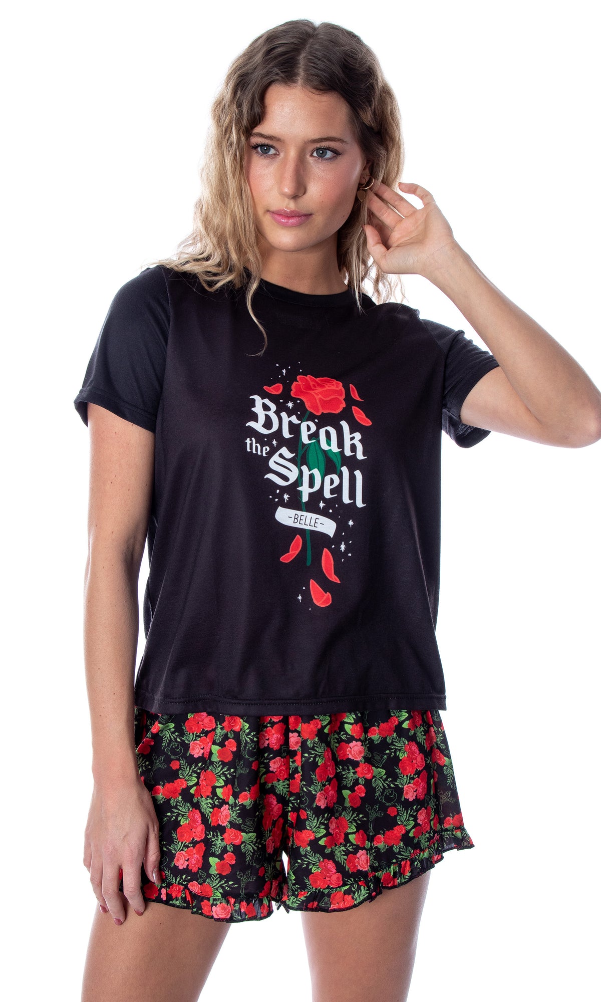 Disney Women's Beauty and The Beast Break The Spell Belle Pajama Set