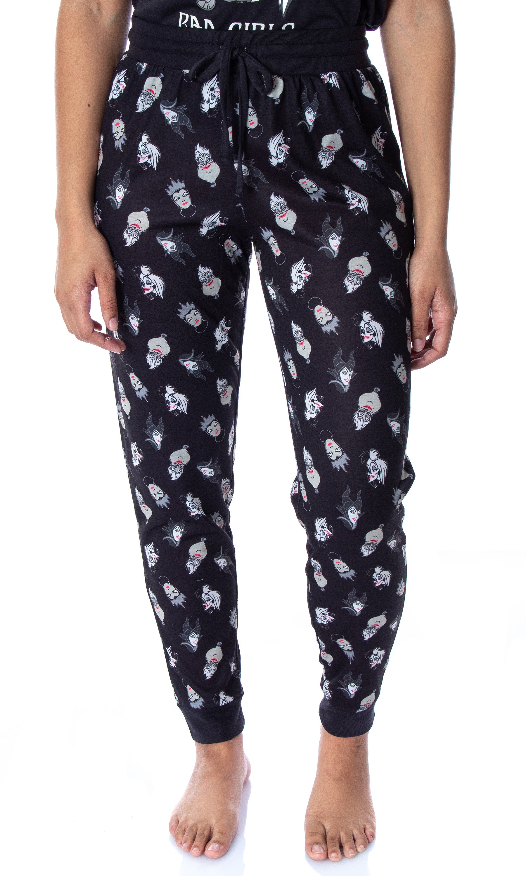 Disney Villains Women's Bad Girls Club 2 Piece Jogger Pajama Set