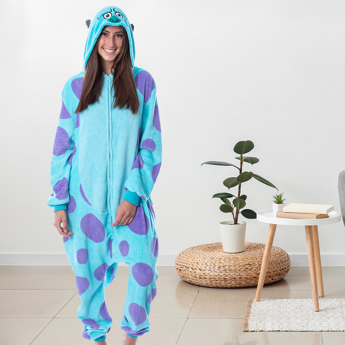 Disney Monsters Inc Womens' Sulley Kigurumi Costume Union Suit Pajama