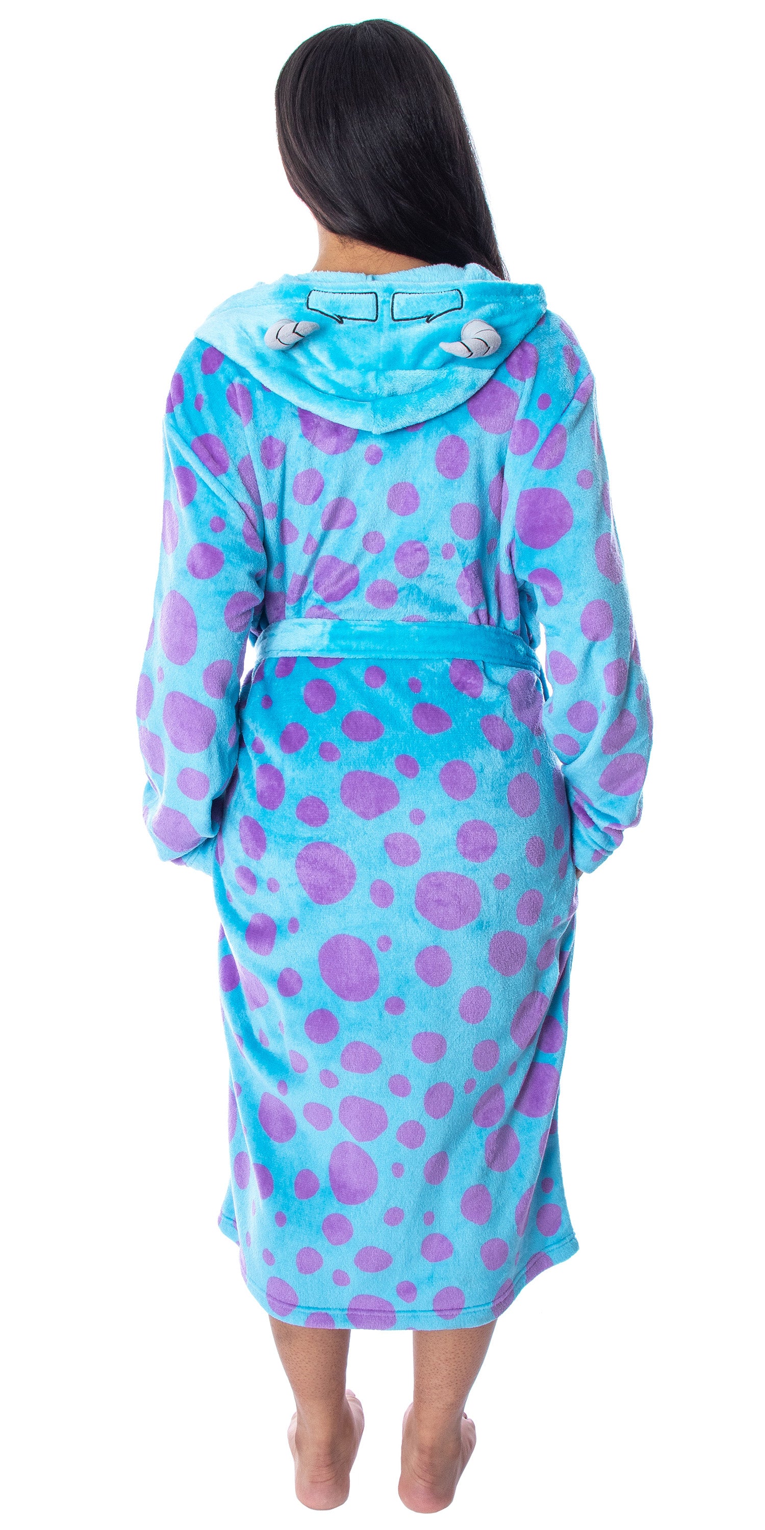 Disney Adult Monsters Inc Sulley Costume Fleece Plush Robe Bathrobe