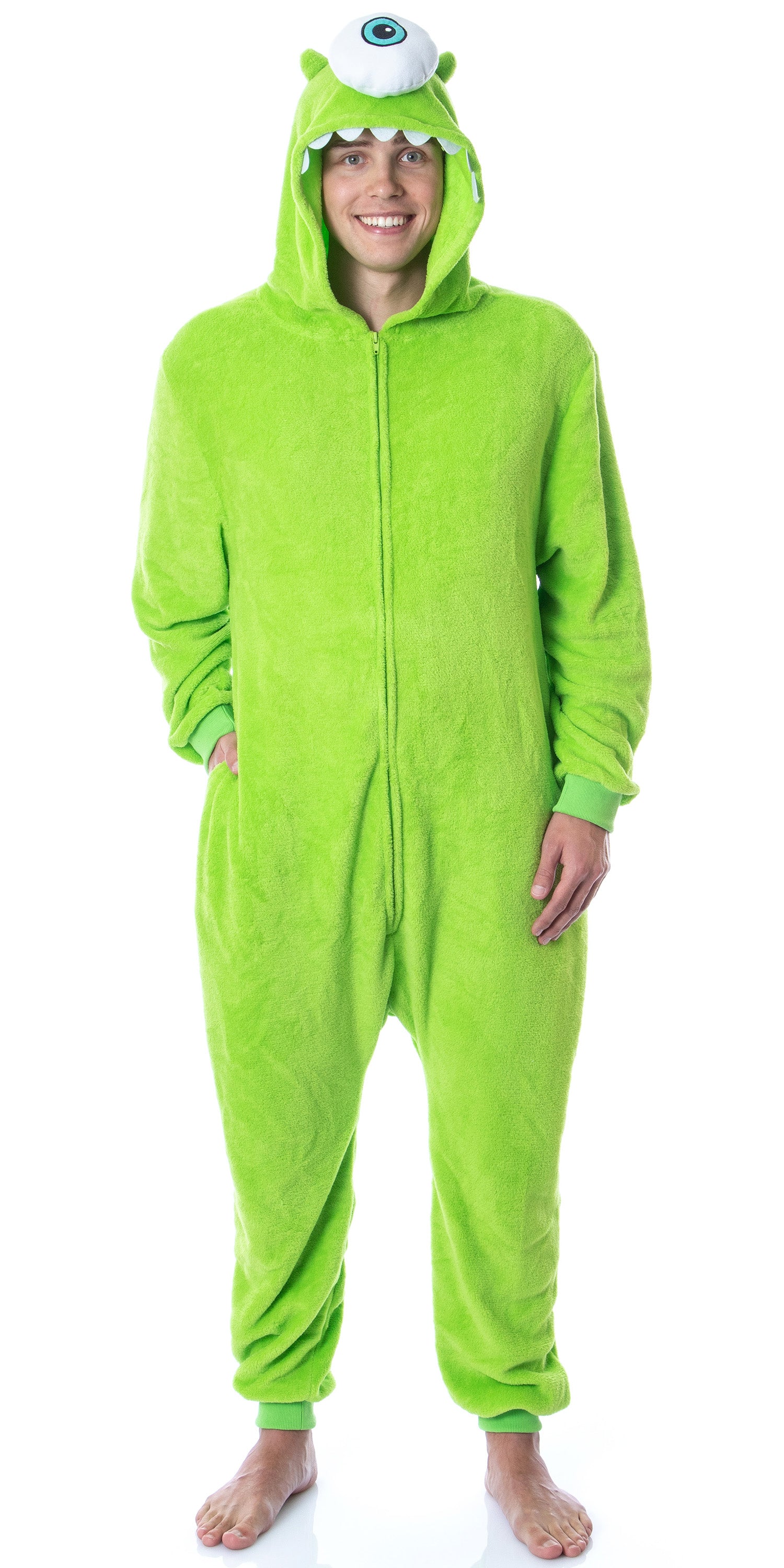 Disney Monsters Inc Adult Mike Wazowski Kigurumi Union Suit Pajama