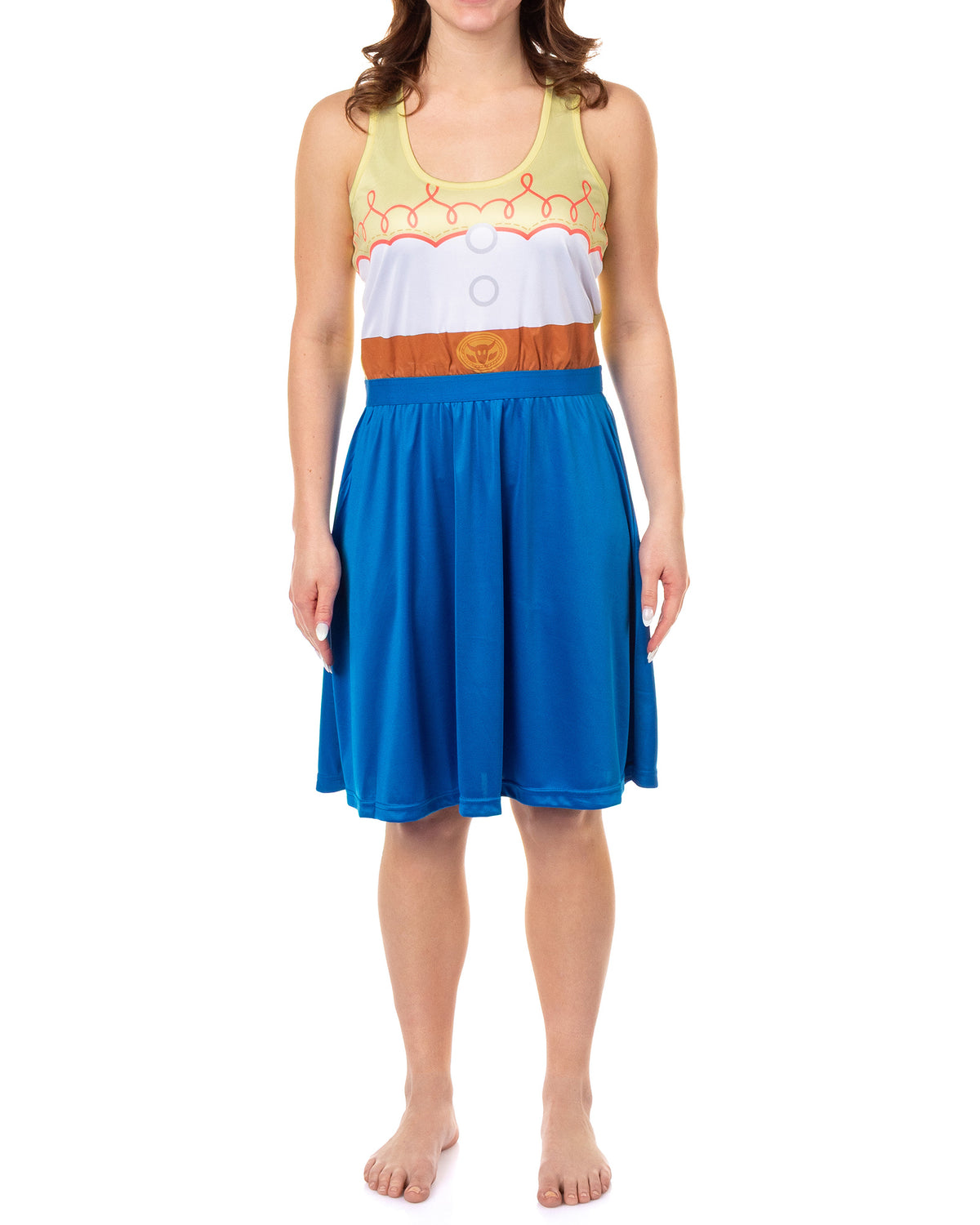 Disney Toy Story Womens' Jessie Costume Nightgown Sleep Pajama Dress
