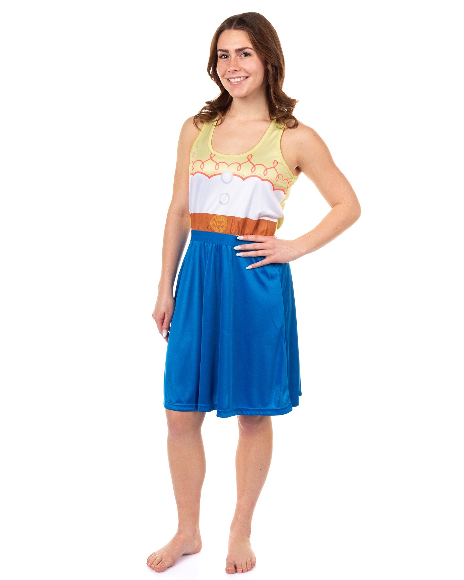 Disney Toy Story Womens' Jessie Costume Nightgown Sleep Pajama Dress