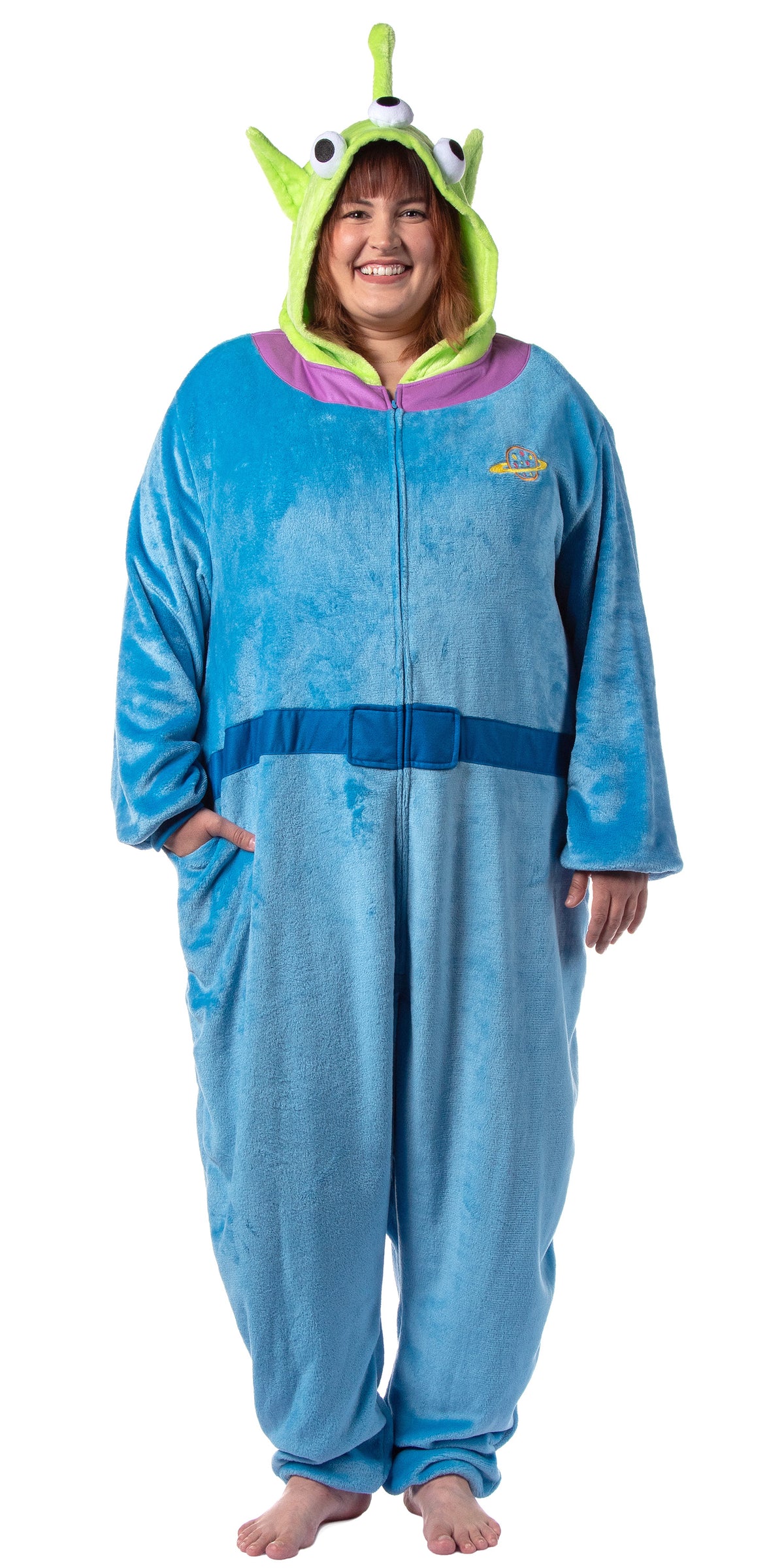Disney Adult Toy Story Alien Kigurumi Union Suit One Piece Pajama for Men and Women