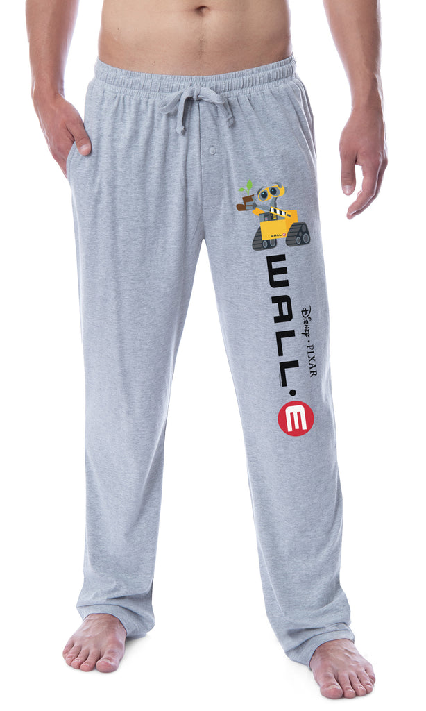 Disney Mens WALL E Movie Film Chibi Logo Title Sleep Pajama Pants