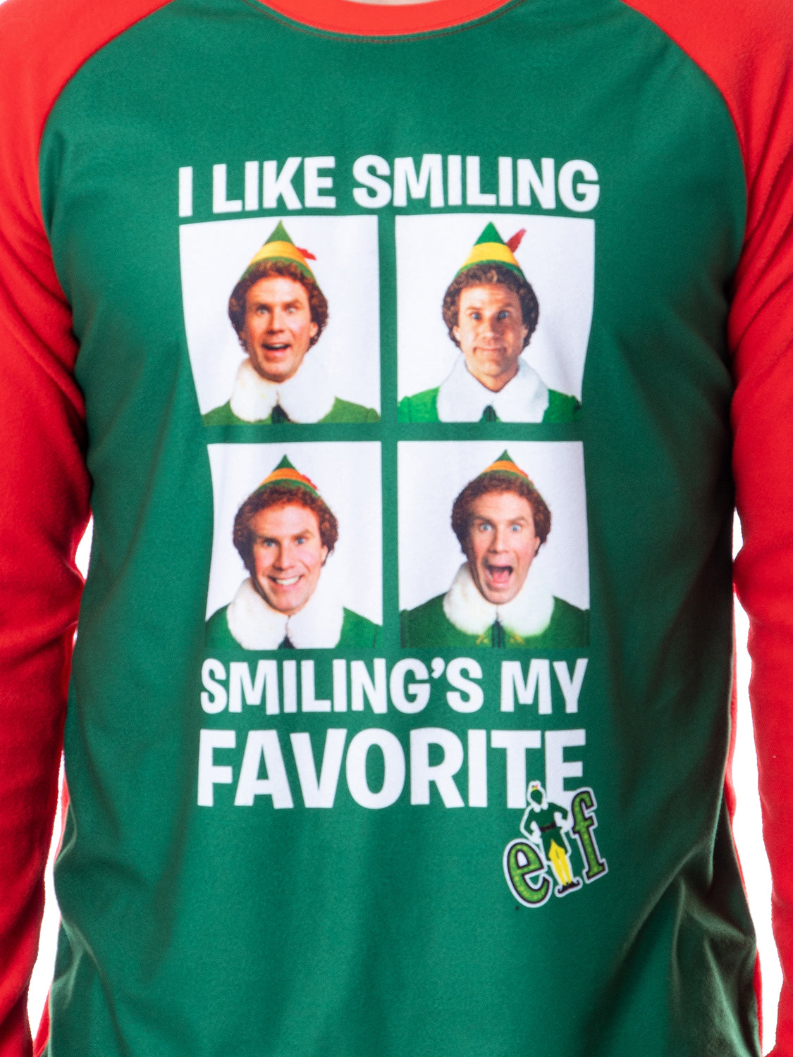 Elf The Movie Mens' Buddy I Like Smiling, Smiling's My Favorite Pajama Set