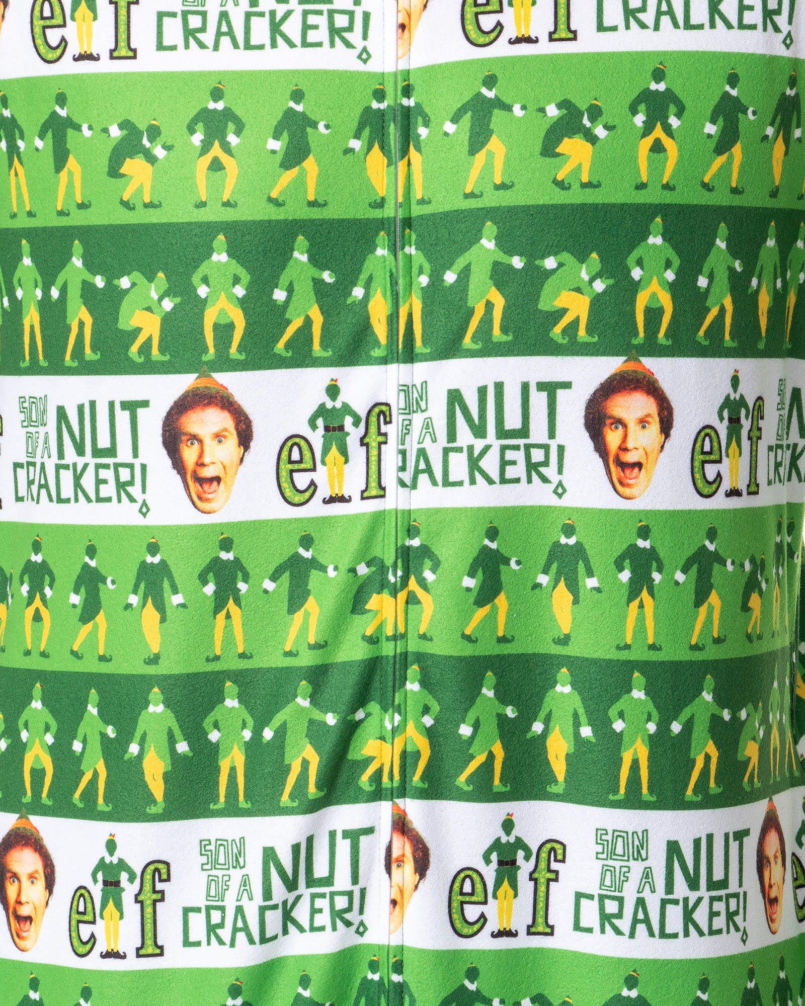 Elf The Movie Mens' Film Son of a Nutcracker Footless Sleep Union Suit