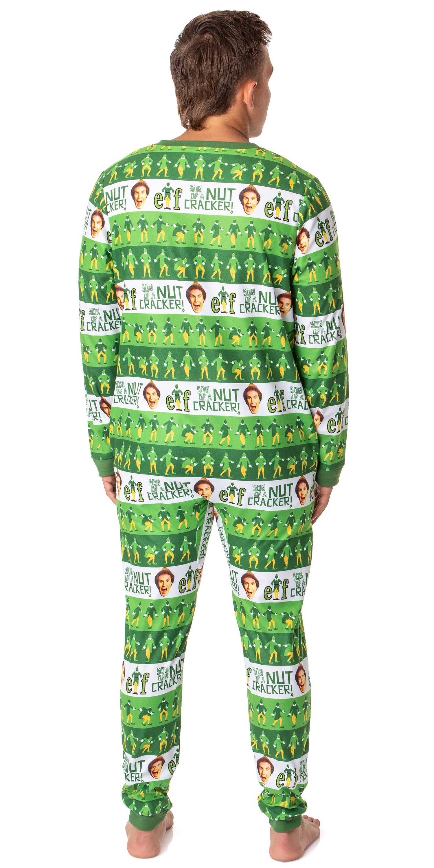 Elf The Movie Mens' Film Son of a Nutcracker Footless Sleep Union Suit