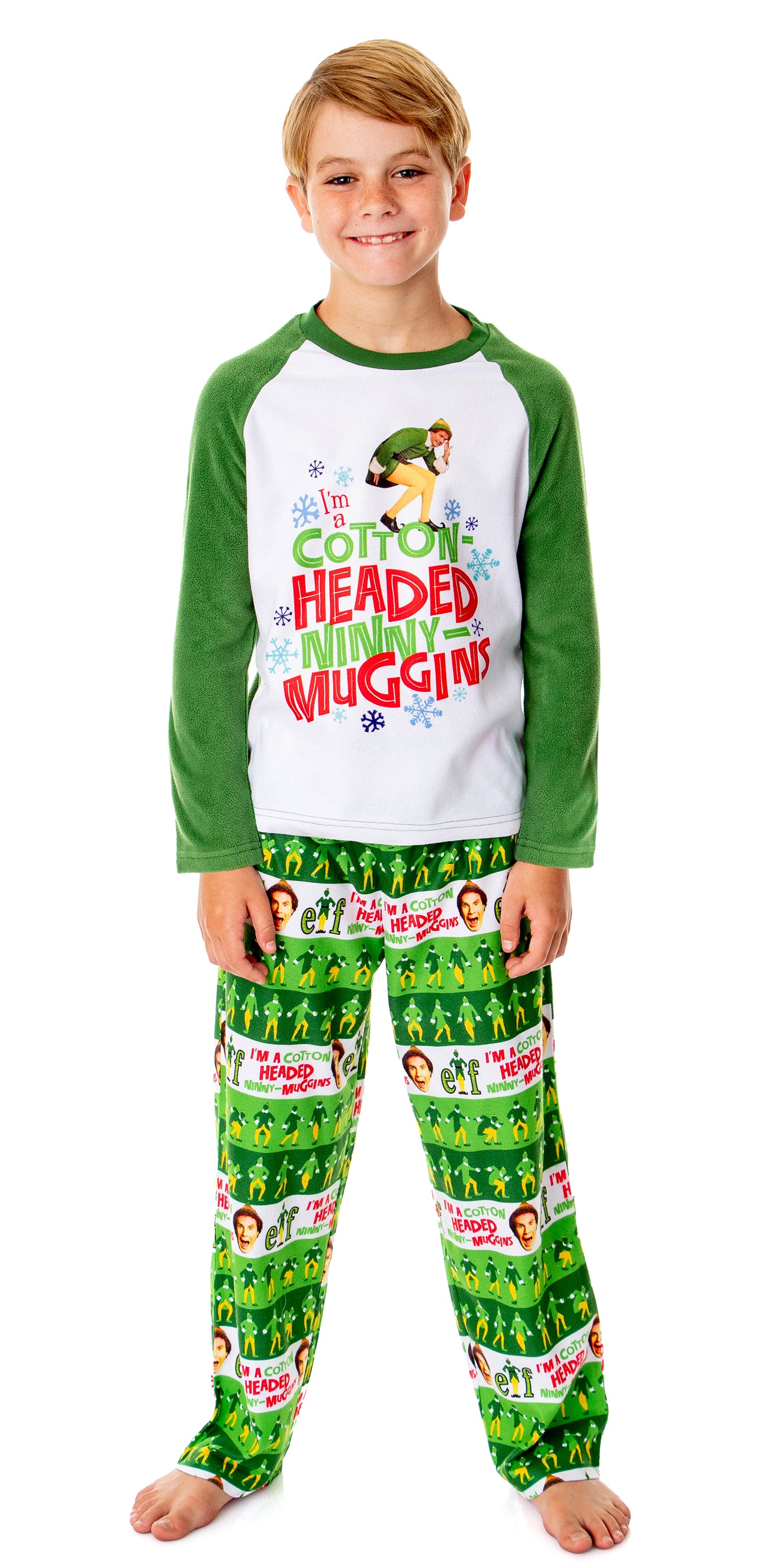 Elf The Movie Boys' Film Cotton-Headed Ninny-Muggins Sleep Pajama Set