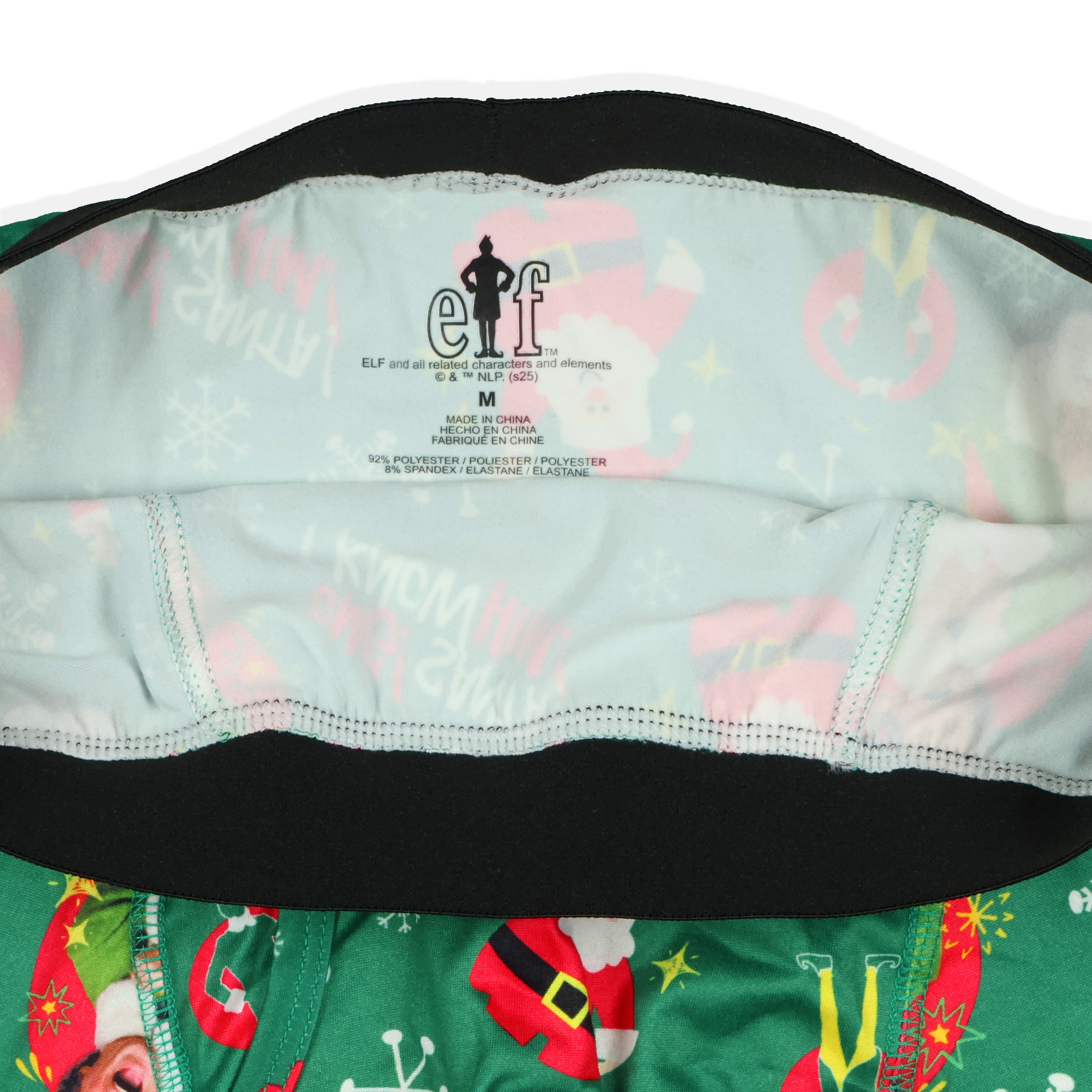 Elf Movie Boxer Briefs Men's Santa, I Know Him Buddy Snug Fit Underwear