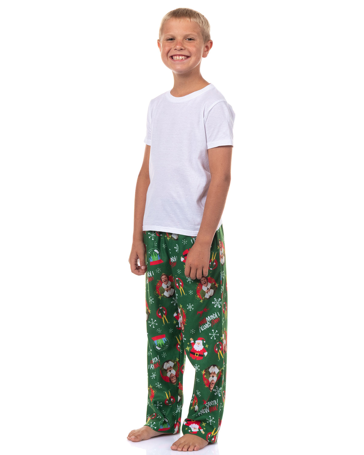 Elf Pajamas Buddy OMG I Know Him Allover Design Flannel Lounge Pants