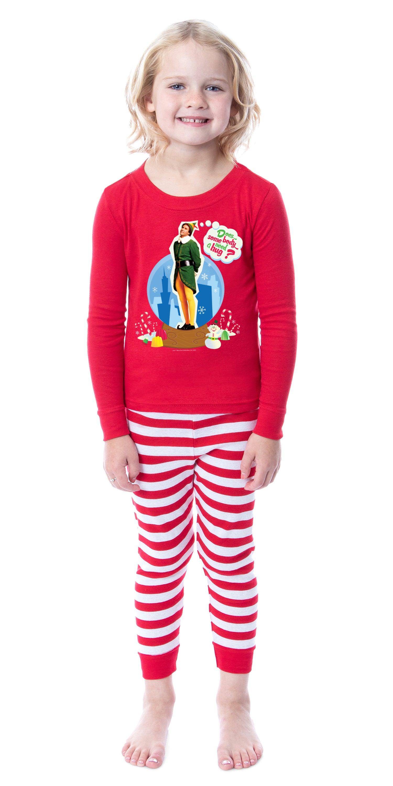 Elf The Movie Film Christmas Does Somebody Need A Hug Character Sleep Tight Fit Family Pajama Set