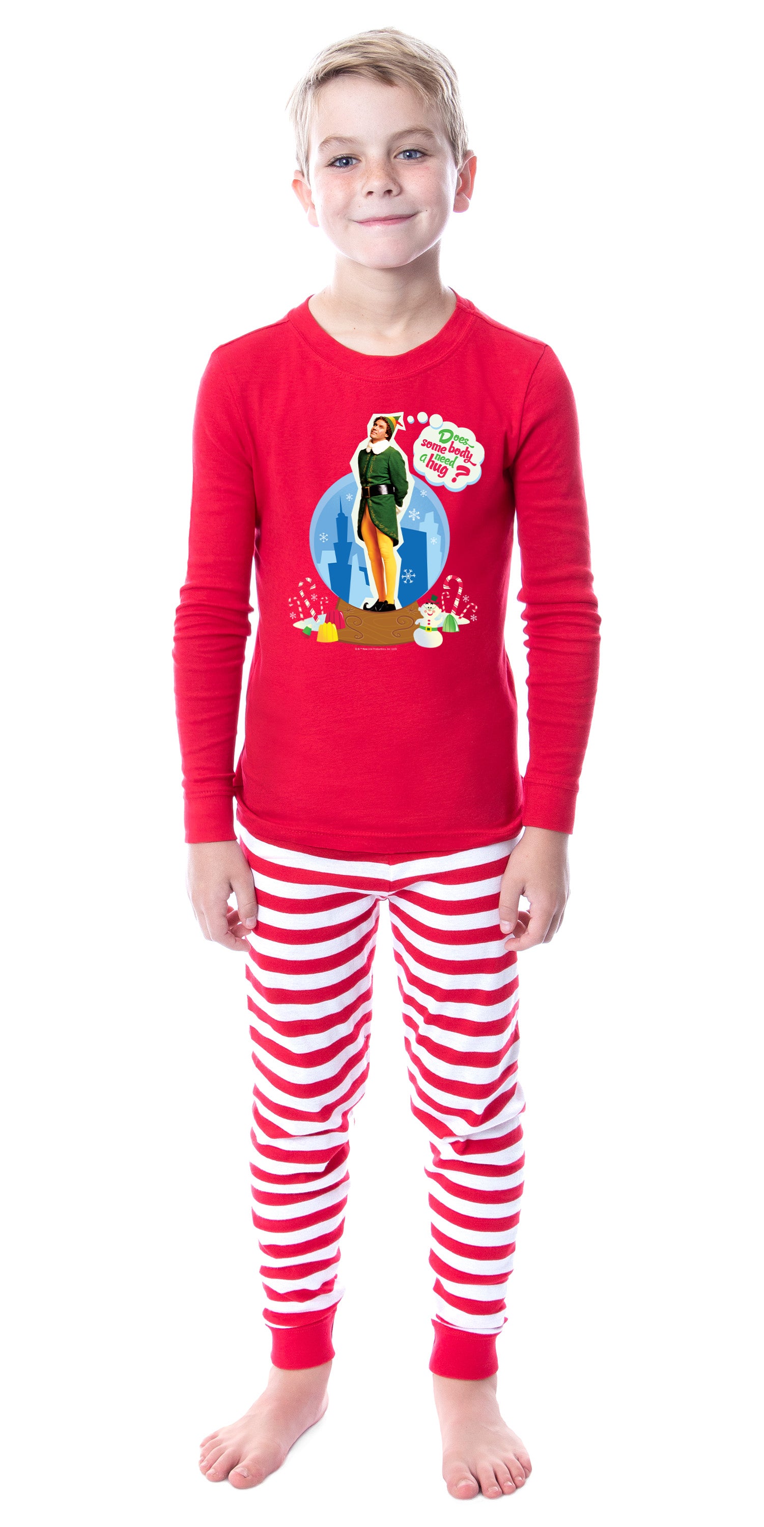 Elf The Movie Film Christmas Does Somebody Need A Hug Character Sleep Tight Fit Family Pajama Set
