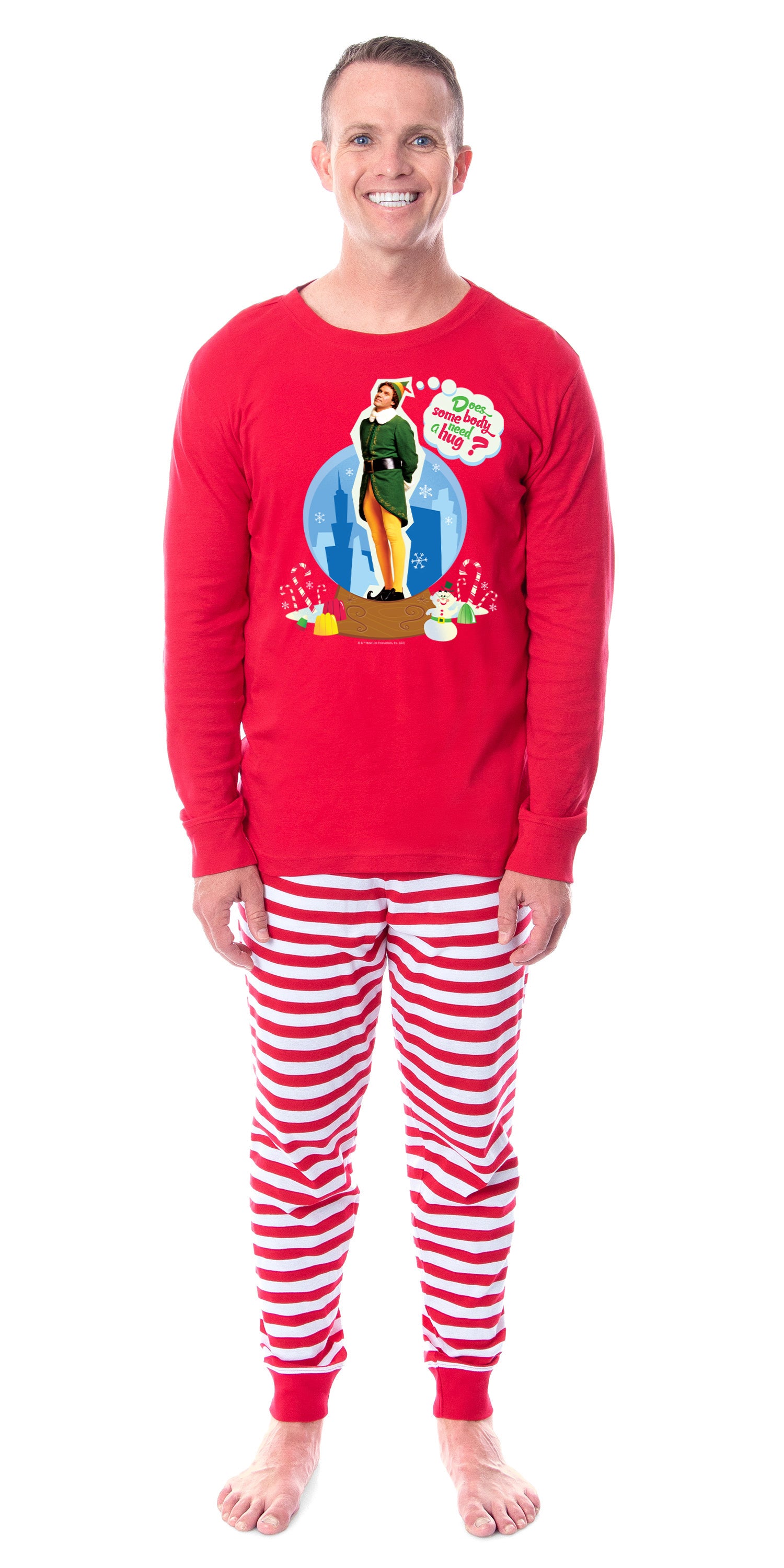 Elf The Movie Film Christmas Hug Sleep Tight Fit Family Pajama Set