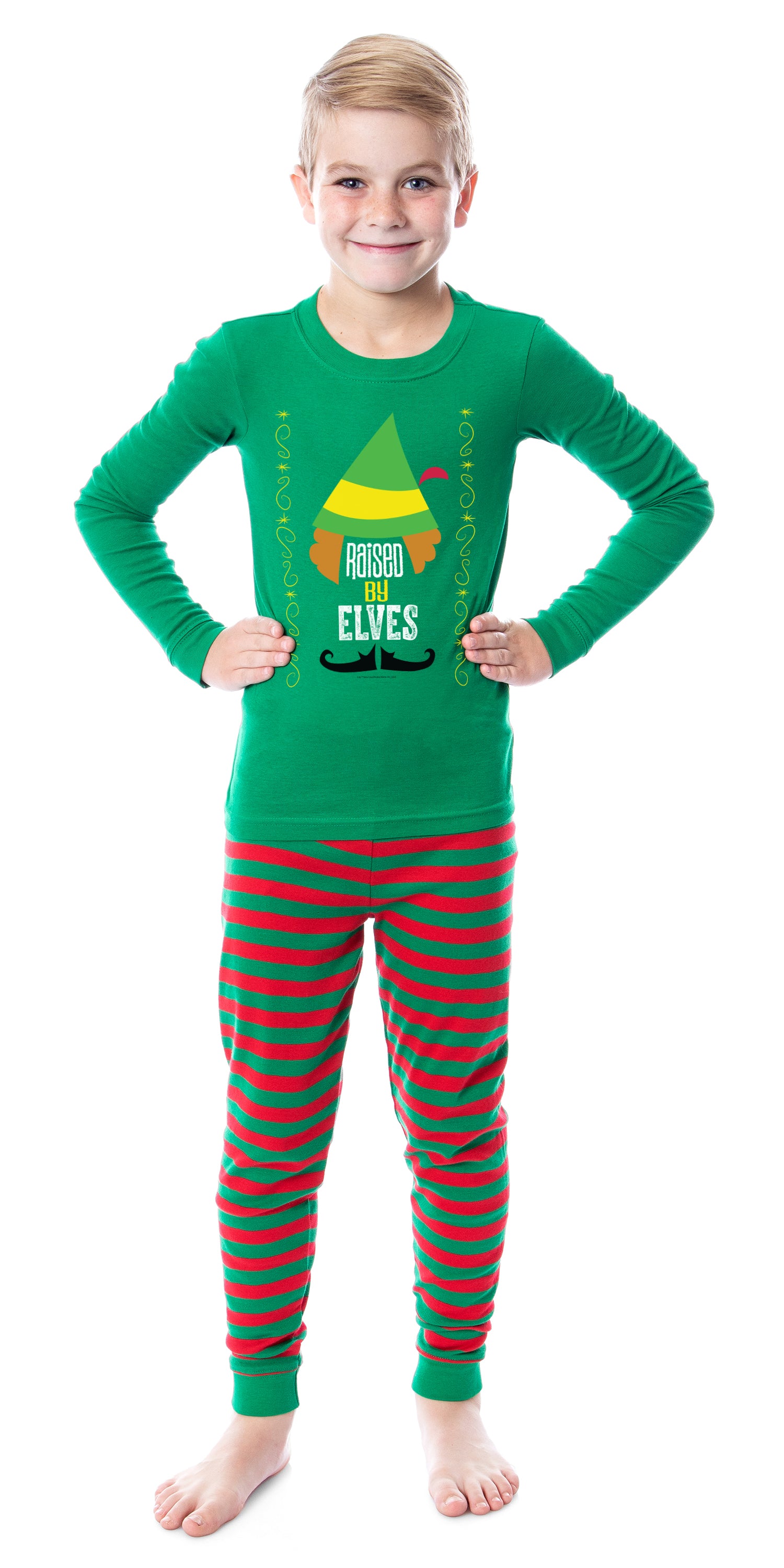 Elf The Movie Film Christmas Elves Tight Fit Family Pajama Set