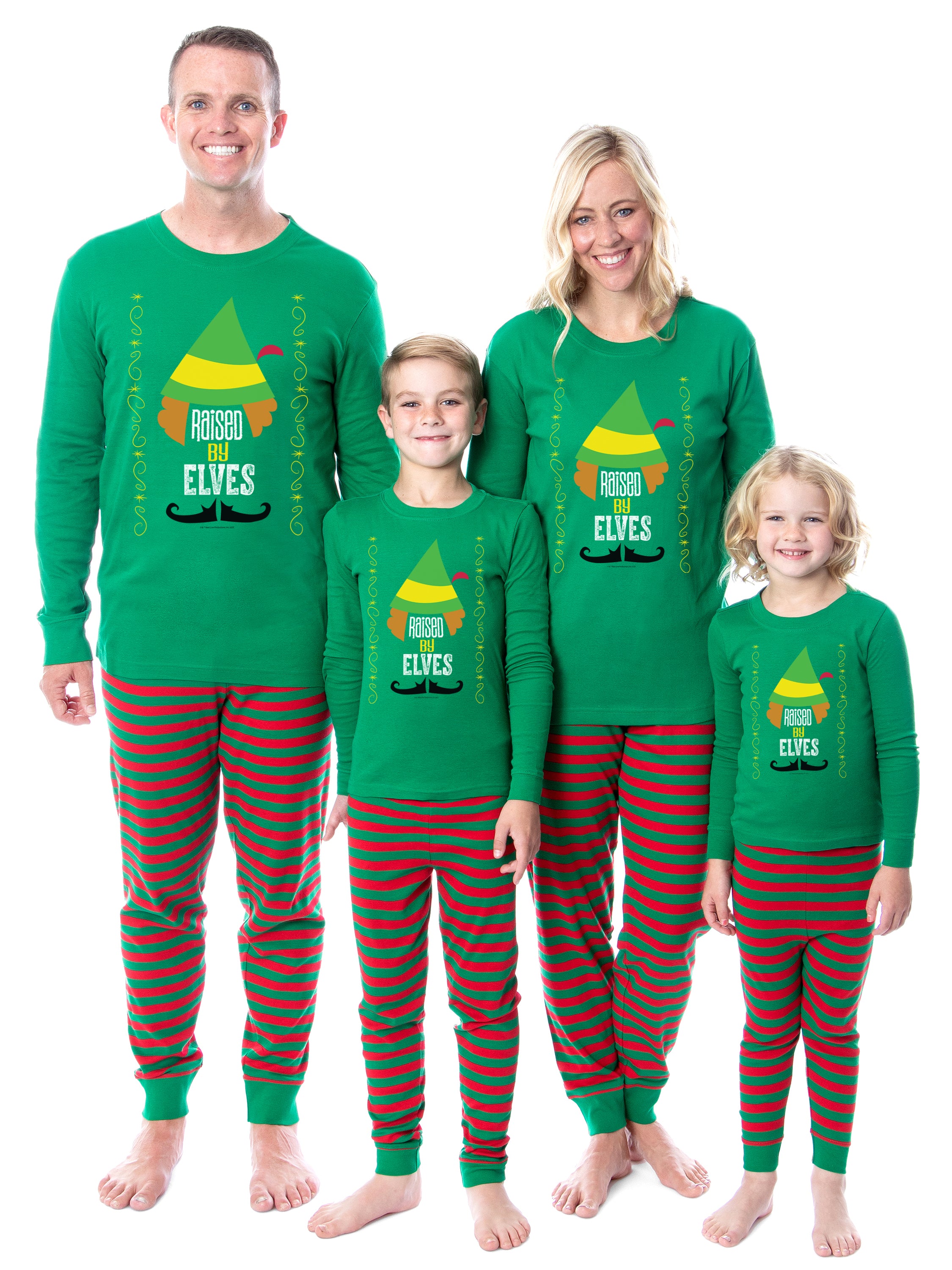 Elf The Movie Film Christmas Elves Tight Fit Family Pajama Set