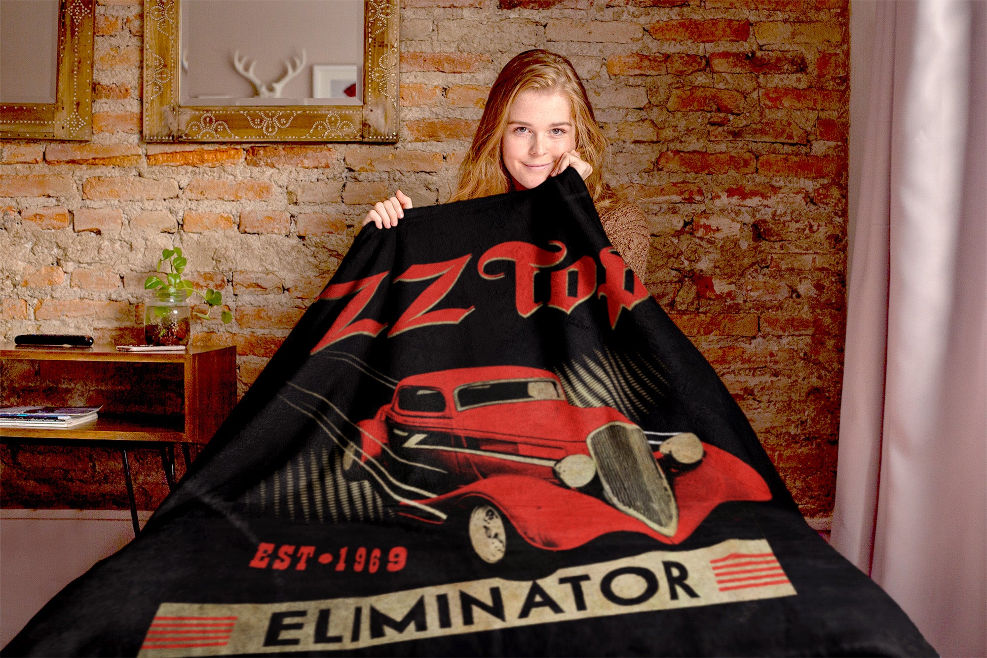 ZZ Top Blanket Eliminator EST 1969 Rock and Roll Music Band Fleece Throw Blanket