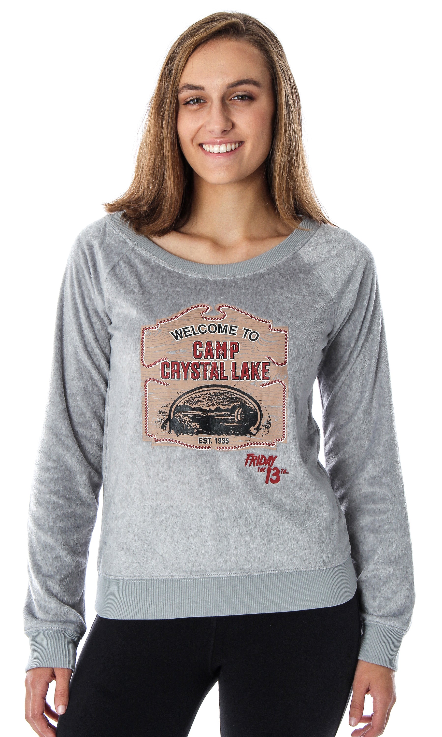 Friday The 13th Juniors' Camp Crystal Lake Long Sleeve Sleep Pajama Top