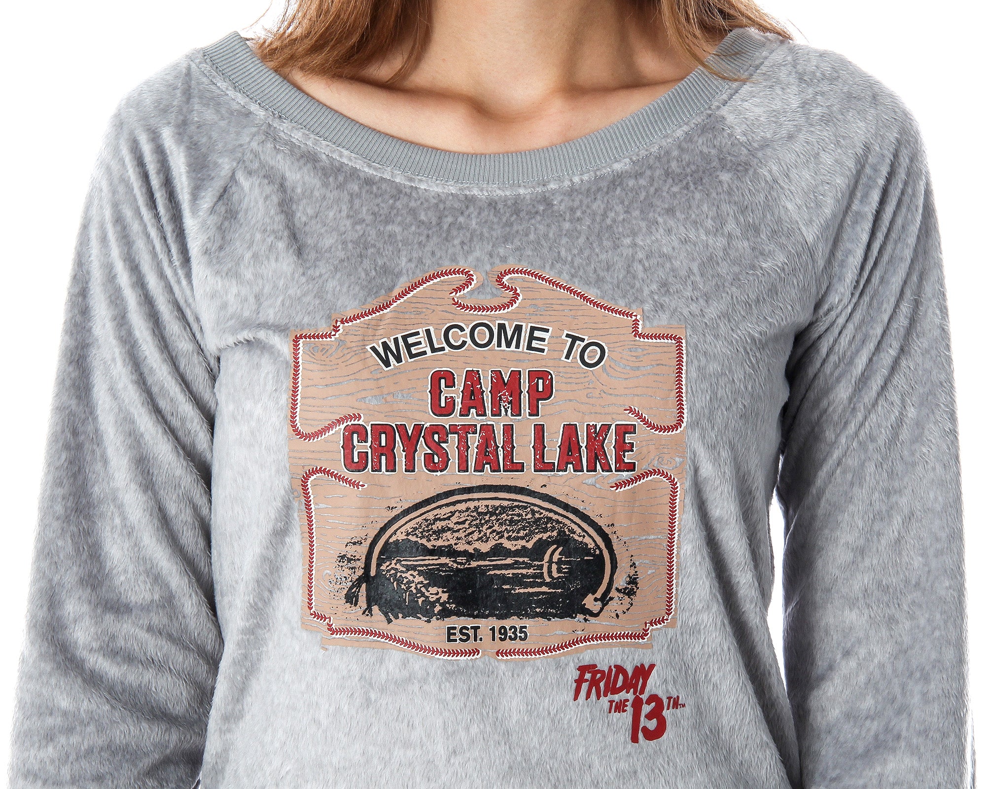 Friday The 13th Juniors' Camp Crystal Lake Long Sleeve Sleep Pajama Top