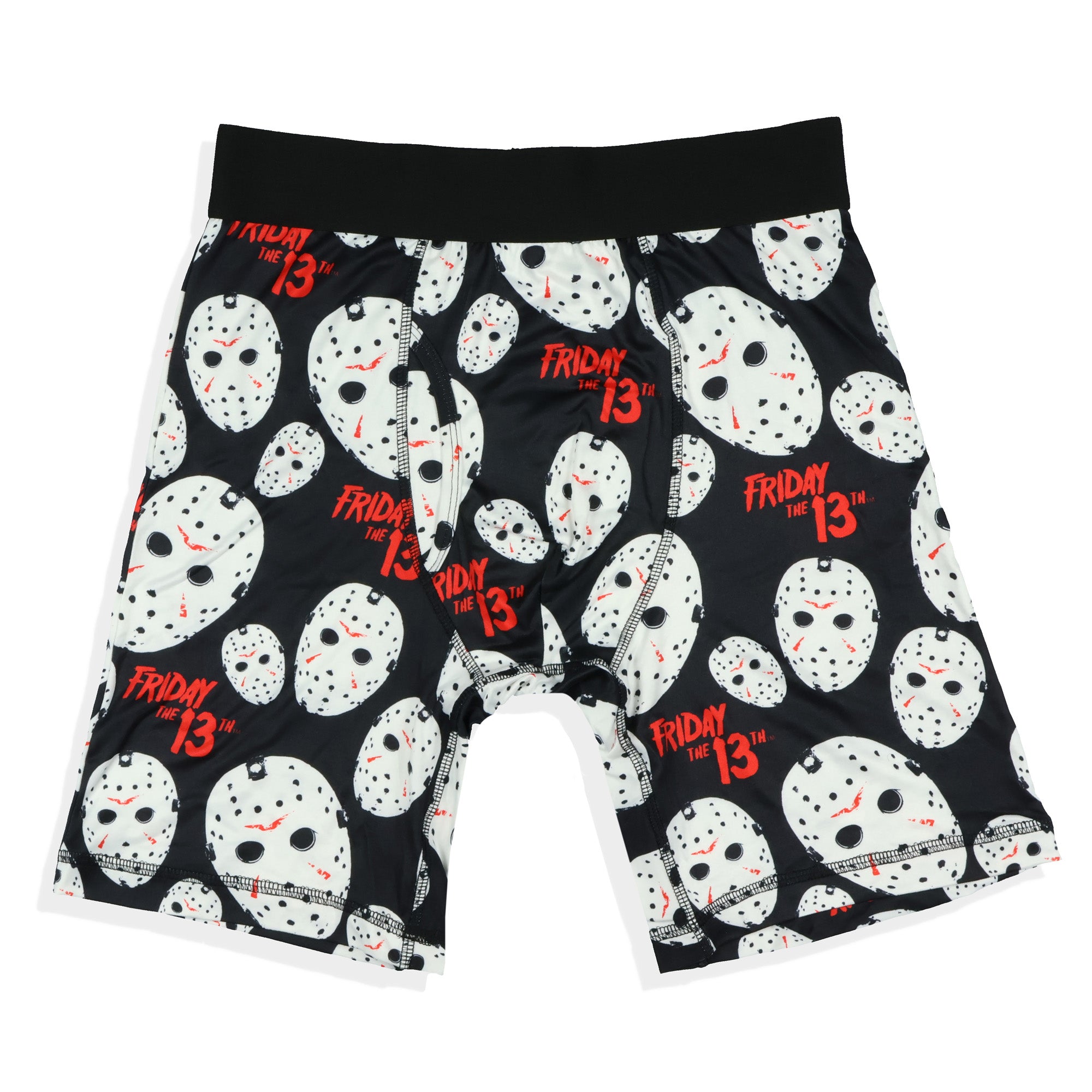 Friday The 13th Men's Mask Allover Design Boxer Briefs Tight Fit Underwear