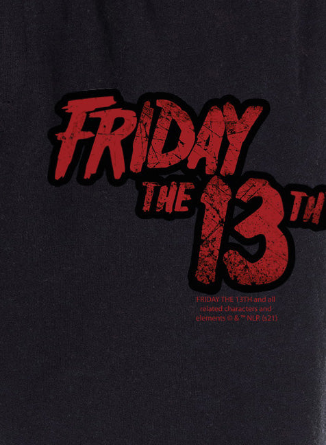 Friday The 13th Men's Movie Film Logo Loungewear Sleep Bottoms Pajama Pants
