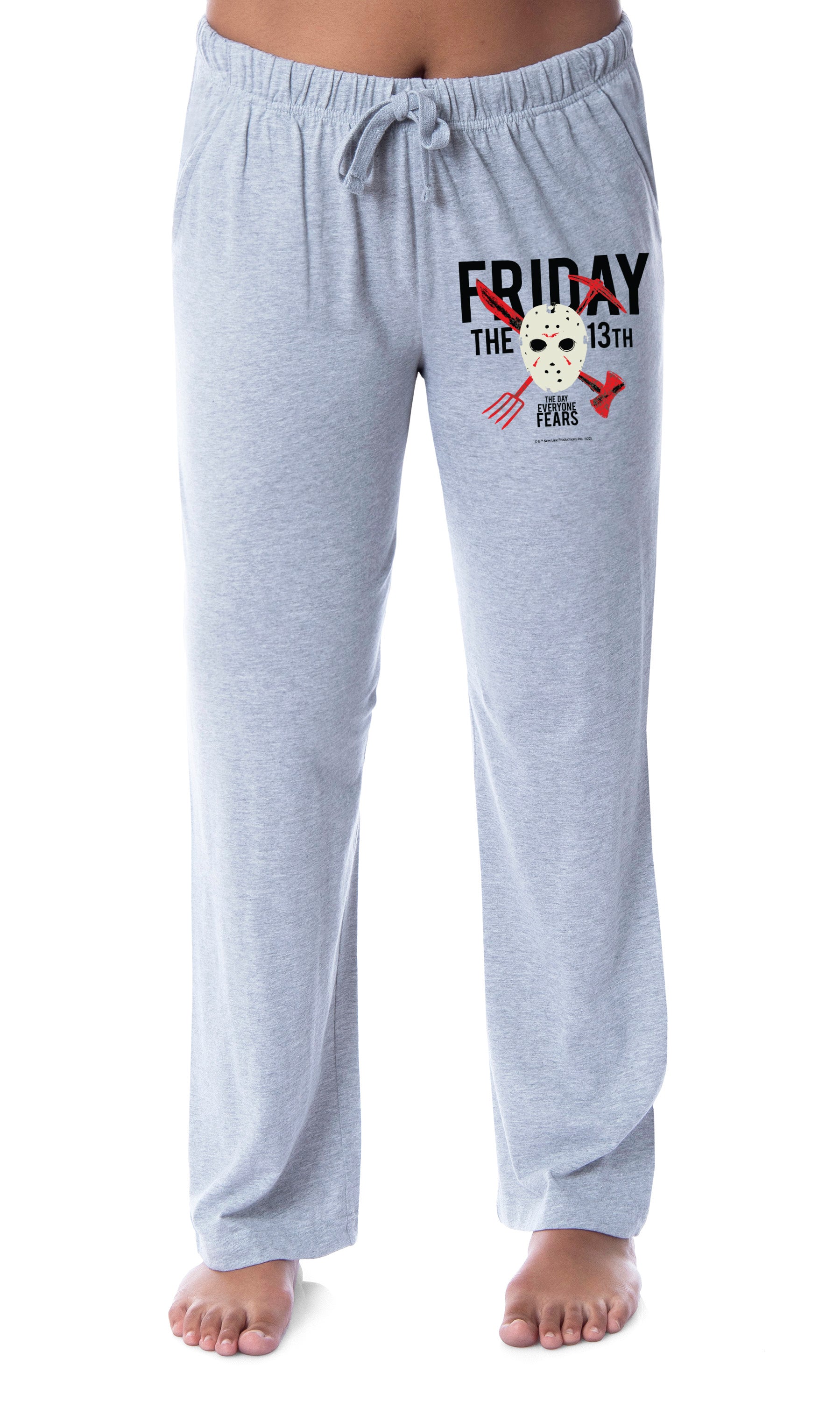 Friday the 13th Womens' Jason Mask Horror Character Sleep Pajama Pants