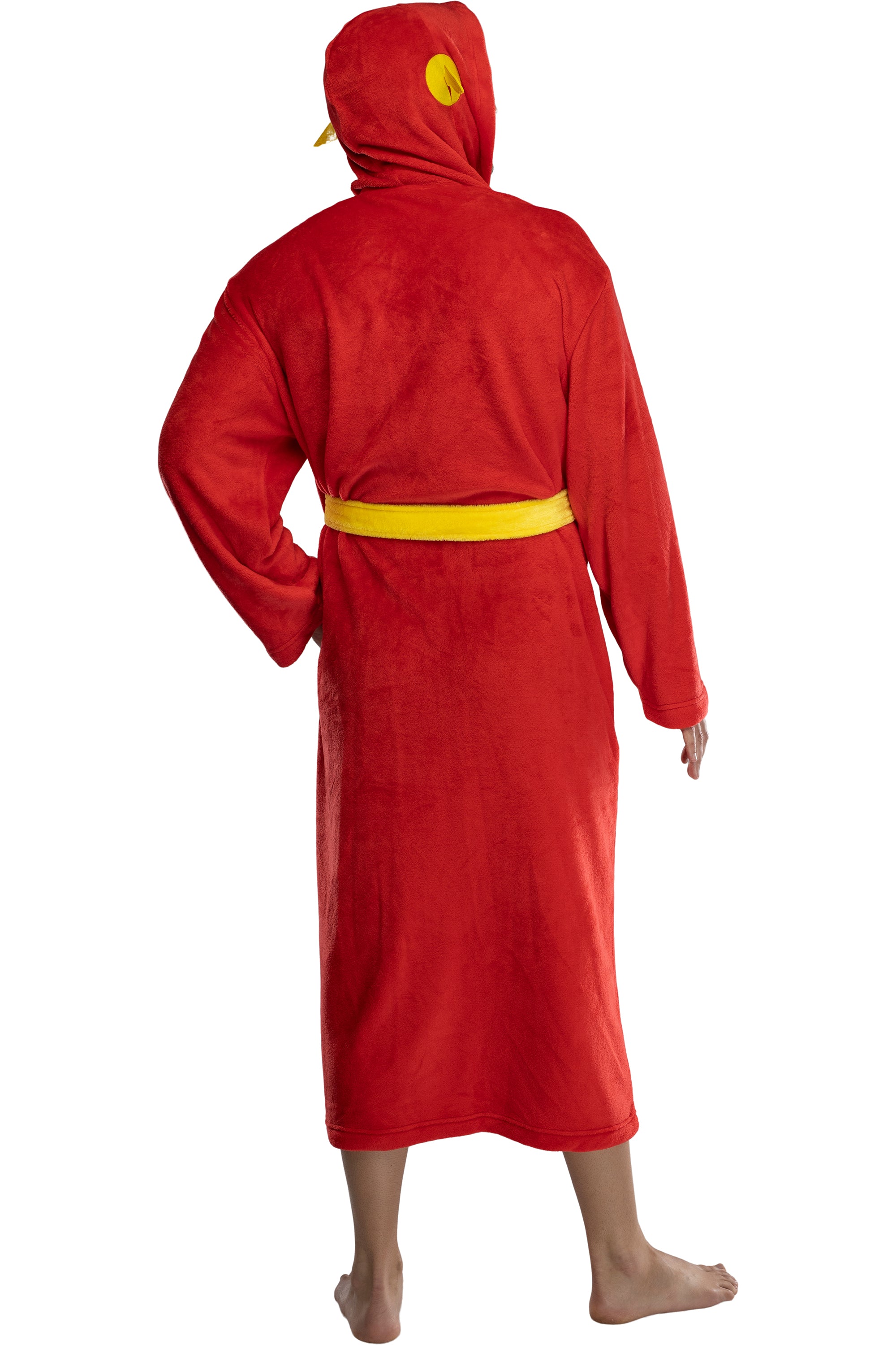 DC Comics Men's Fleece Hooded Costume Robe Pajama Lounge