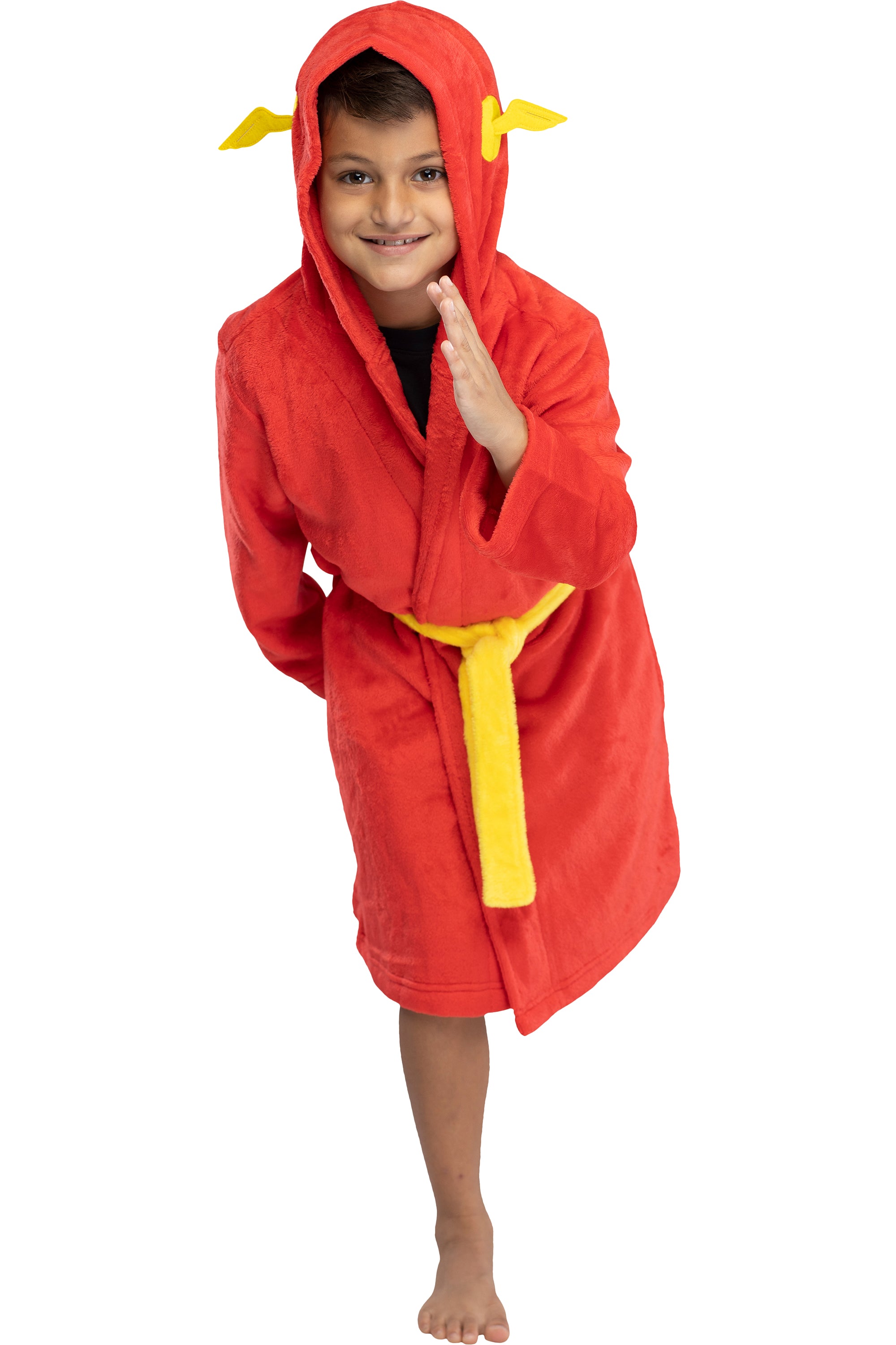 DC Comics Kids Superhero Plush Fleece Hooded Costume Robe